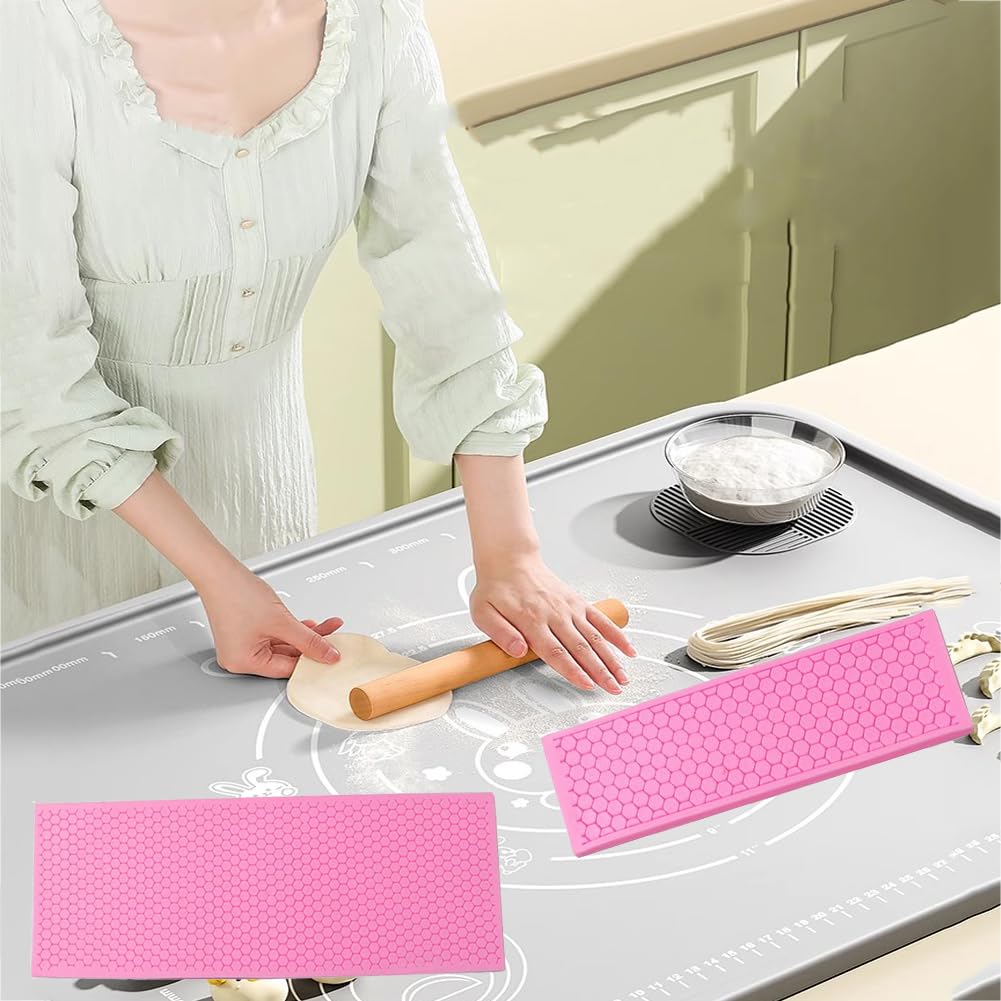 2Pcs Honeycomb Grid Silicone Mold Honeycomb Bees Silicone Fondant Cake Mold ,Lace Mat Mould Honey Honeycomb Shape Embossing Mat