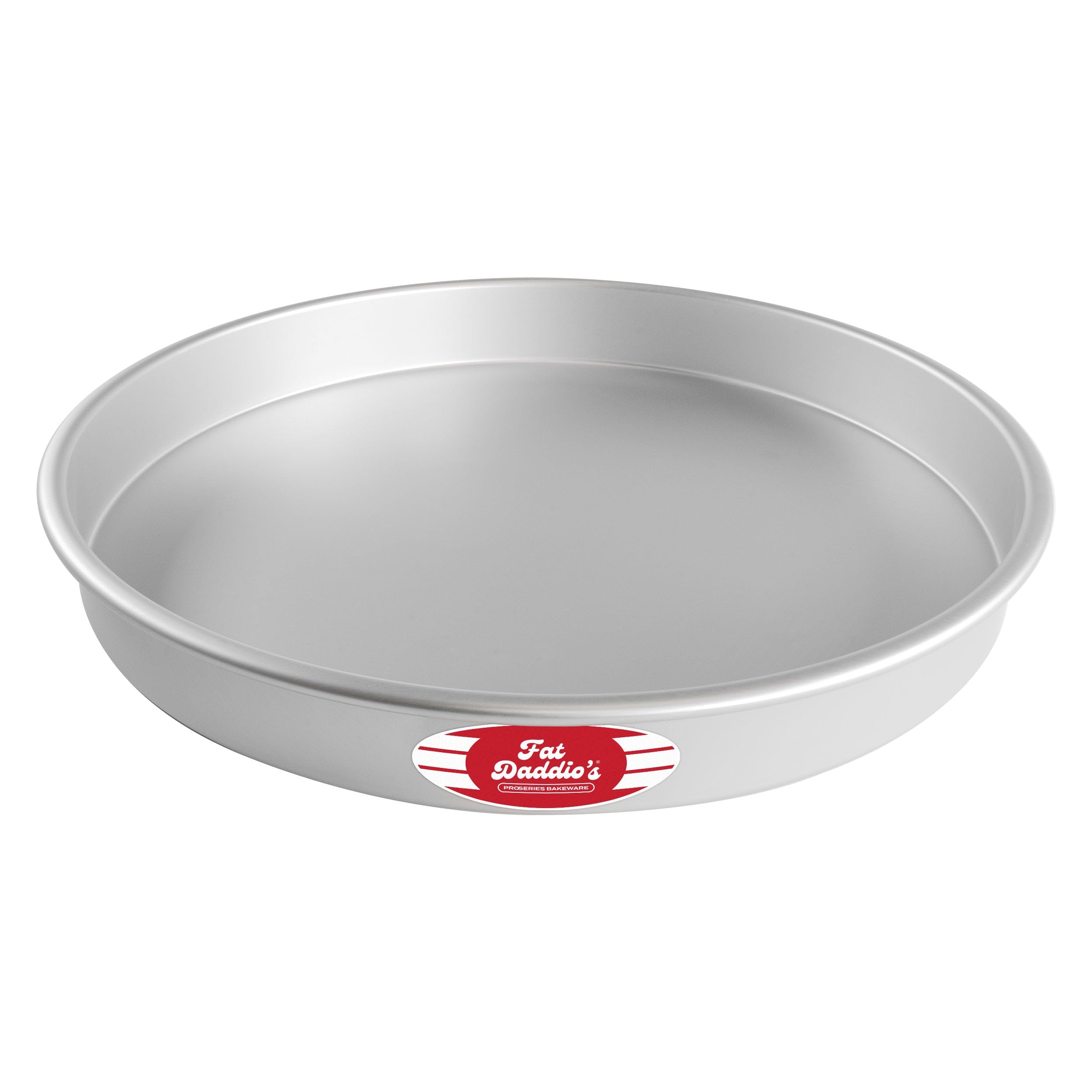 Fat Daddios Round Cake Pan, 16 x 2 Inch, Silver
