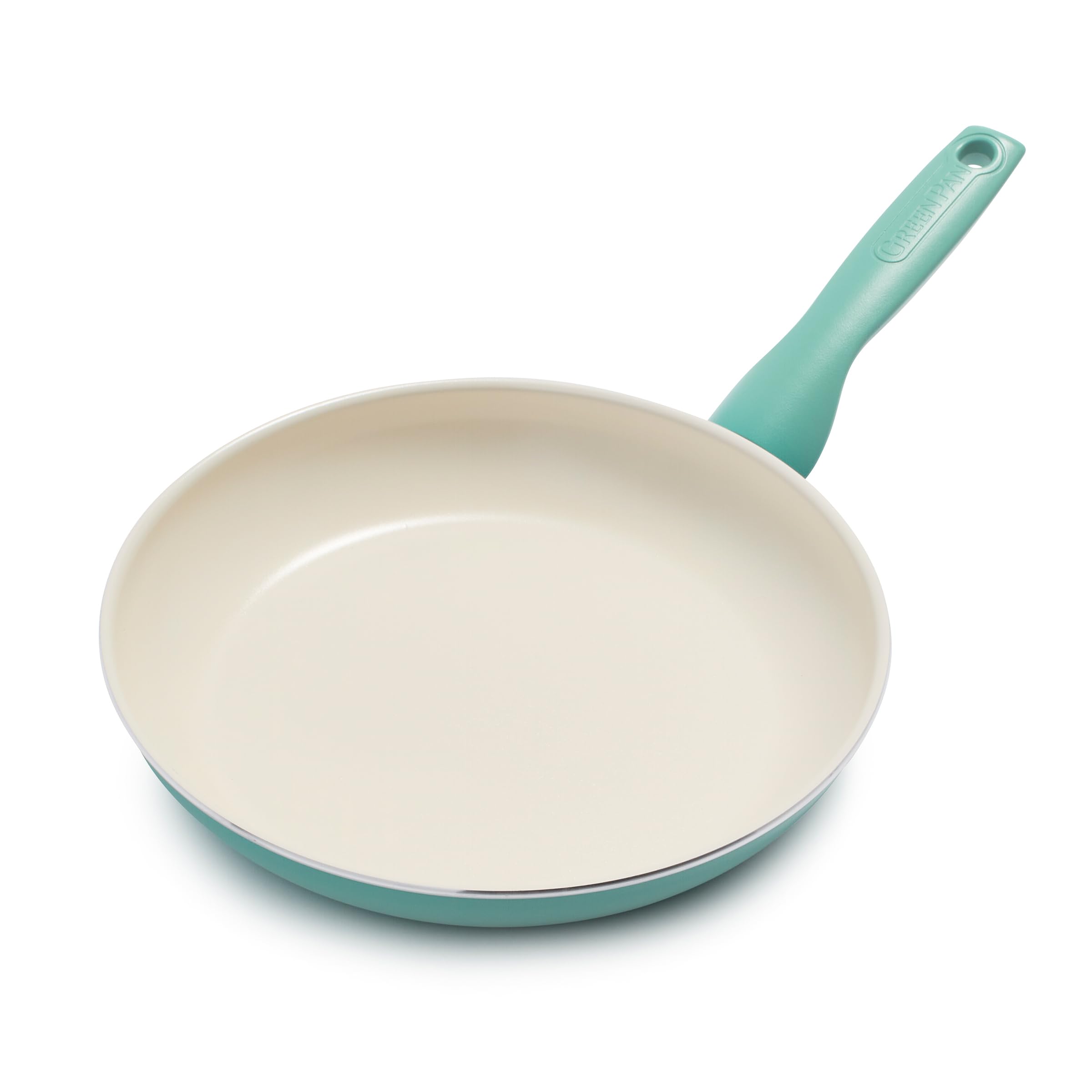 GreenPan Rio Healthy Ceramic Nonstick 10 Frying Pan Skillet, PFAS-Free, Dishwasher Safe, Turquoise