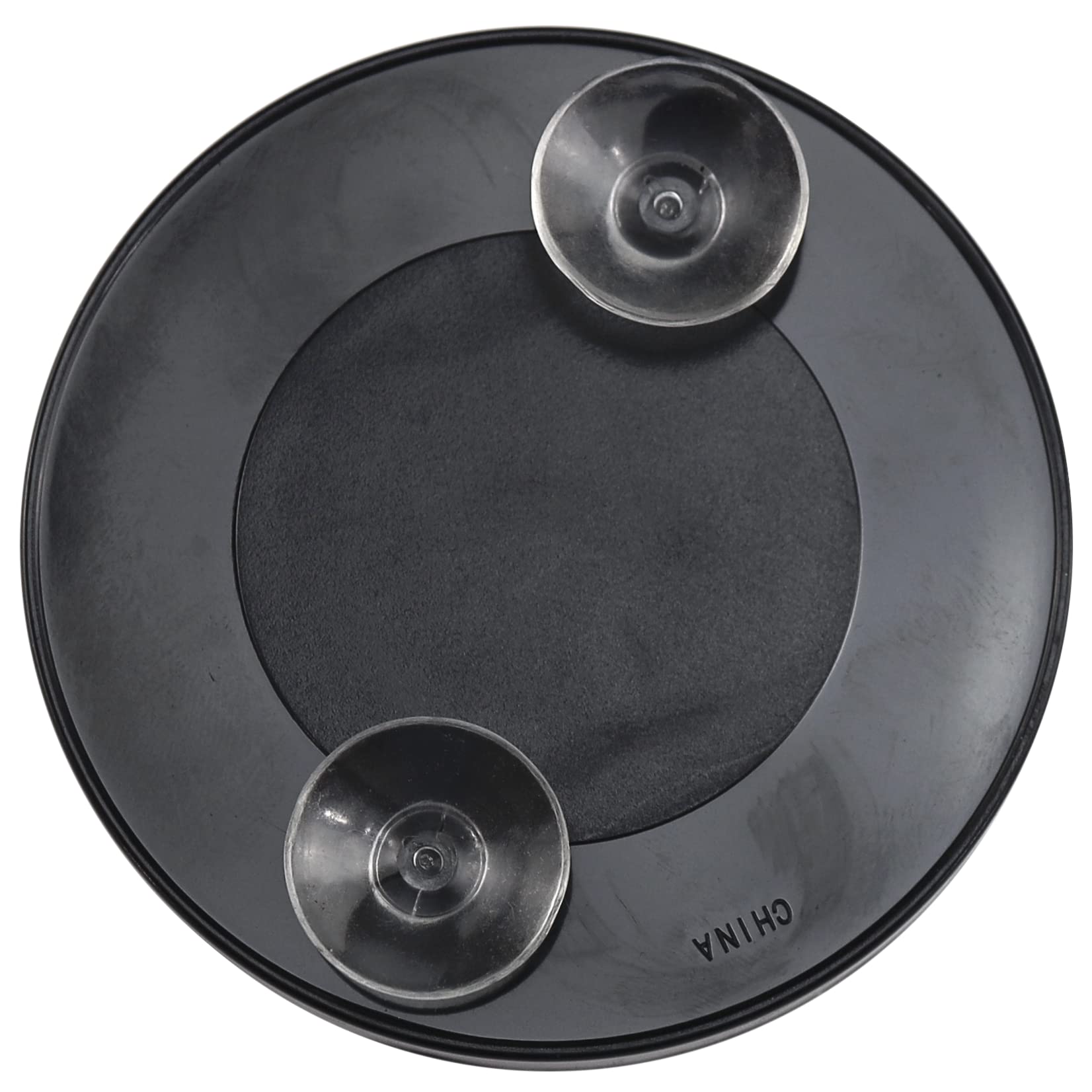 Iconikal 10x Magnification Mirror with Suction Cups  Black  3-Inch Diameter  6-Pack