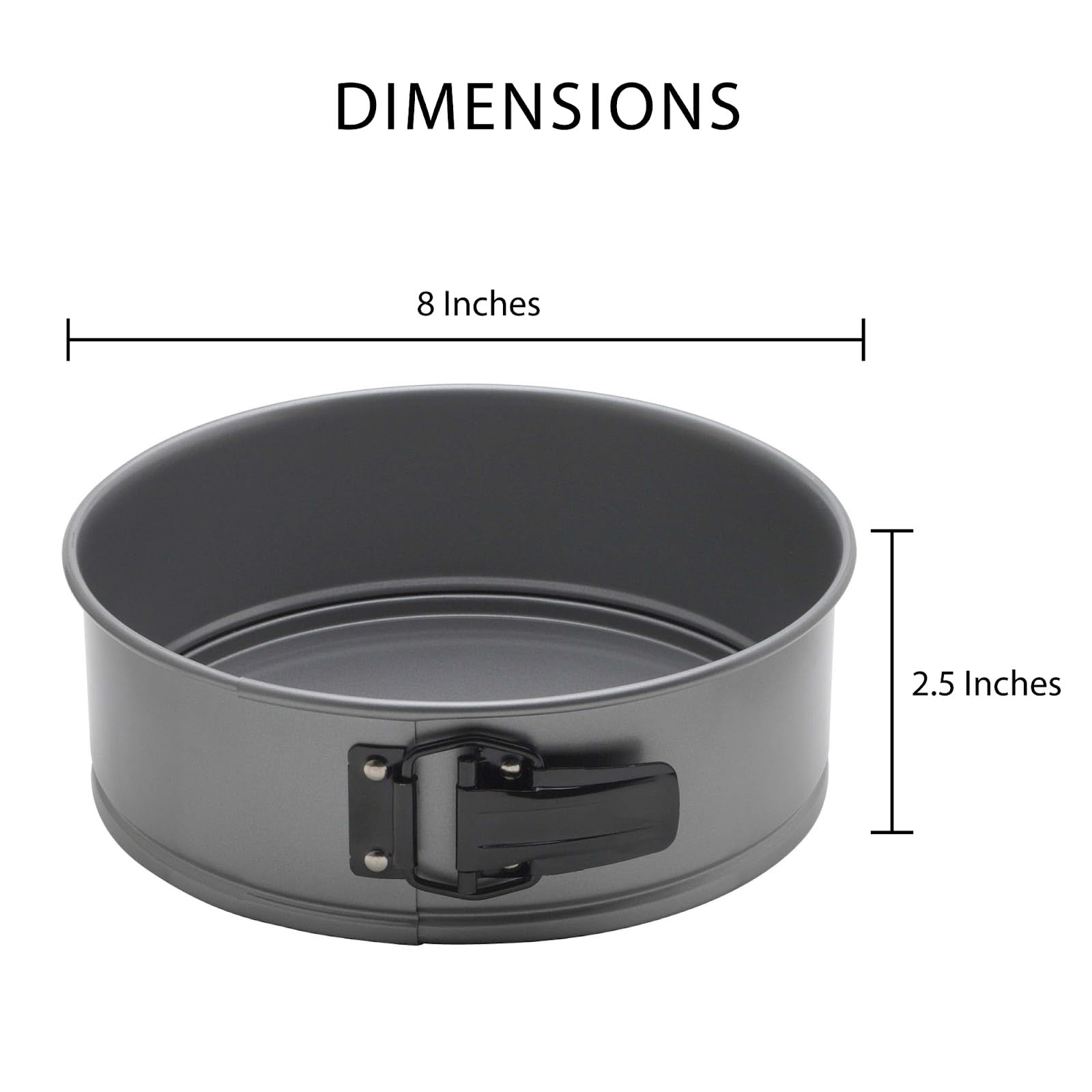 Mrs. Anderson'S Baking Springform Pan, Carbon Steel With Non-Stick Coating, Pfoa Free, Round, 8-Inches