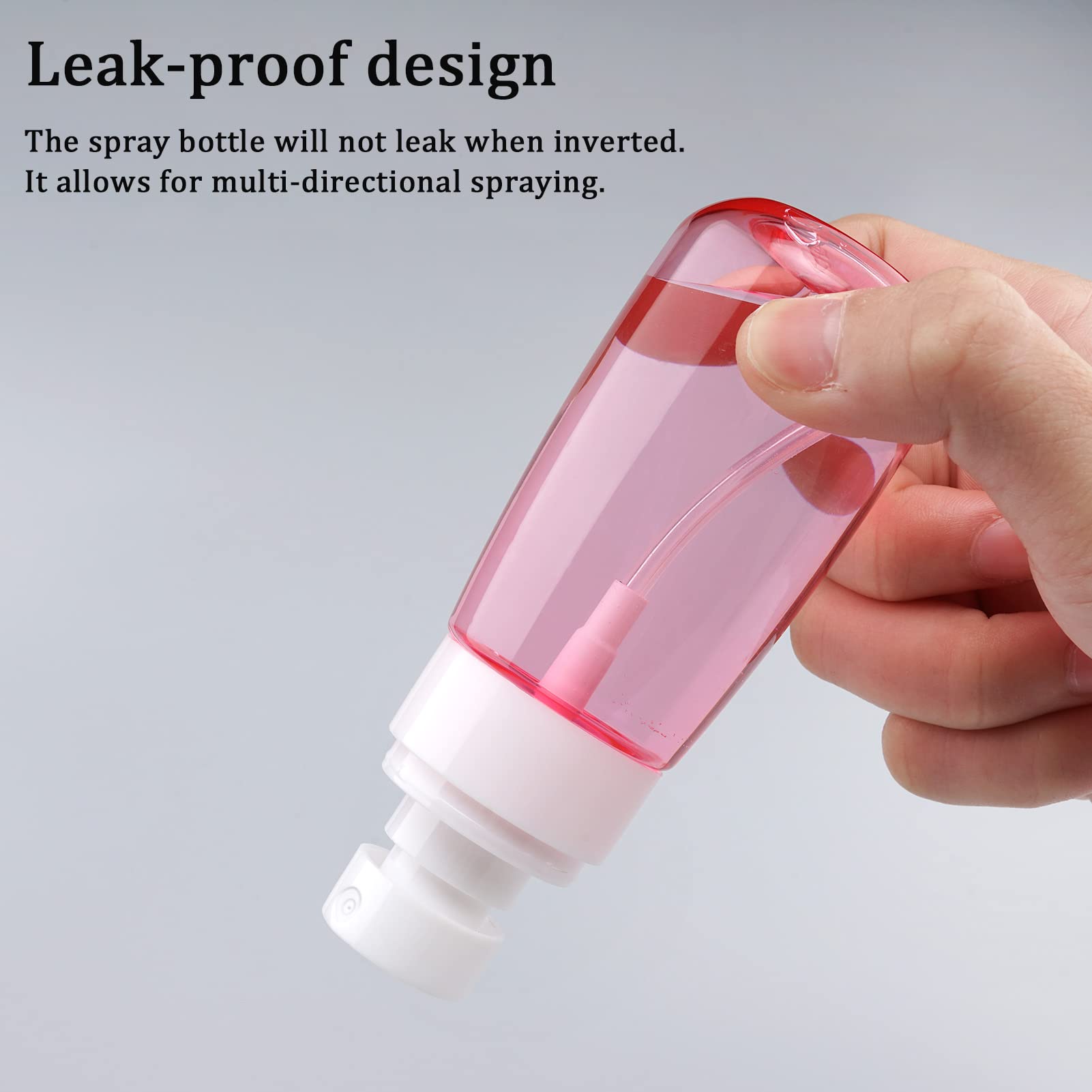 Cosywell Travel Size Spray Bottle Tsa Approved 2Oz 60Ml 3 Pack Leak Proof Fine Mist Spray Bottles Empty Plastic Refillable Mist