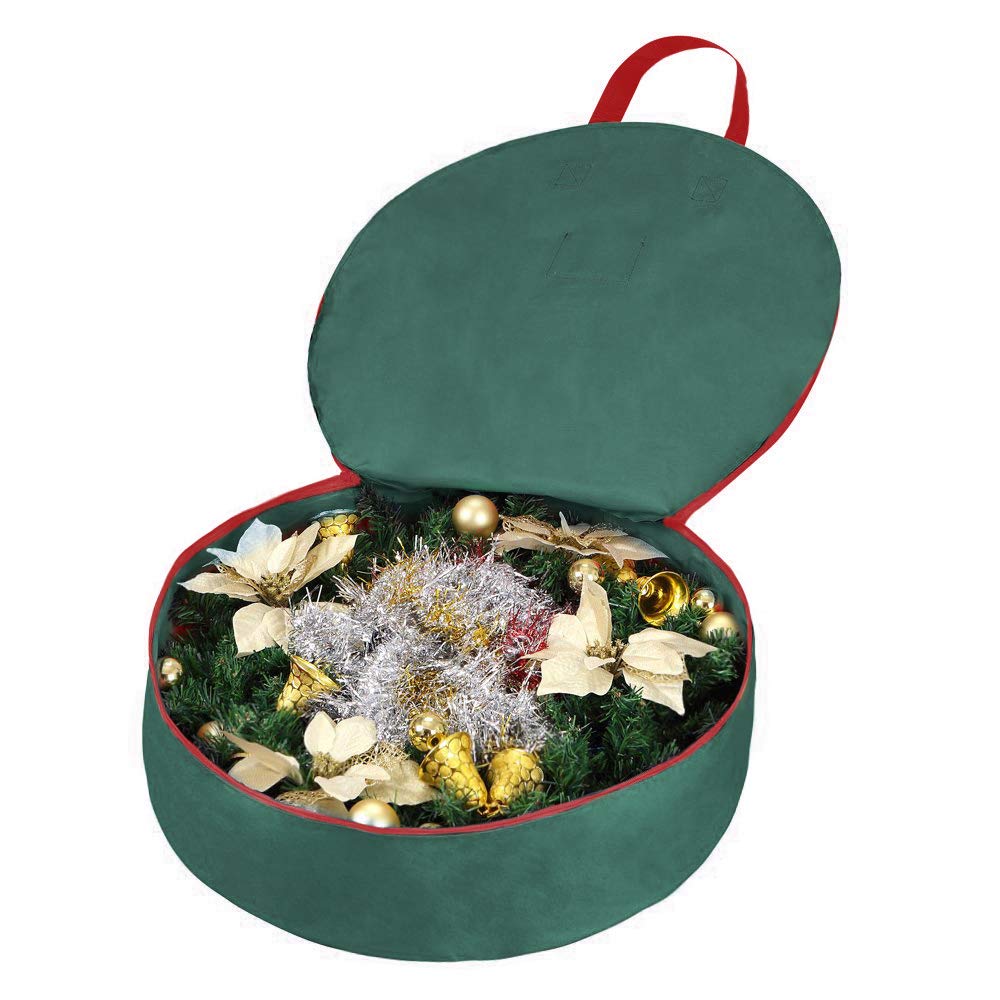 Primode Christmas Wreath Storage Bag 48'' - Handles Made Of Durable 600D Oxford Polyester Material Storage Bag Extra Large 48