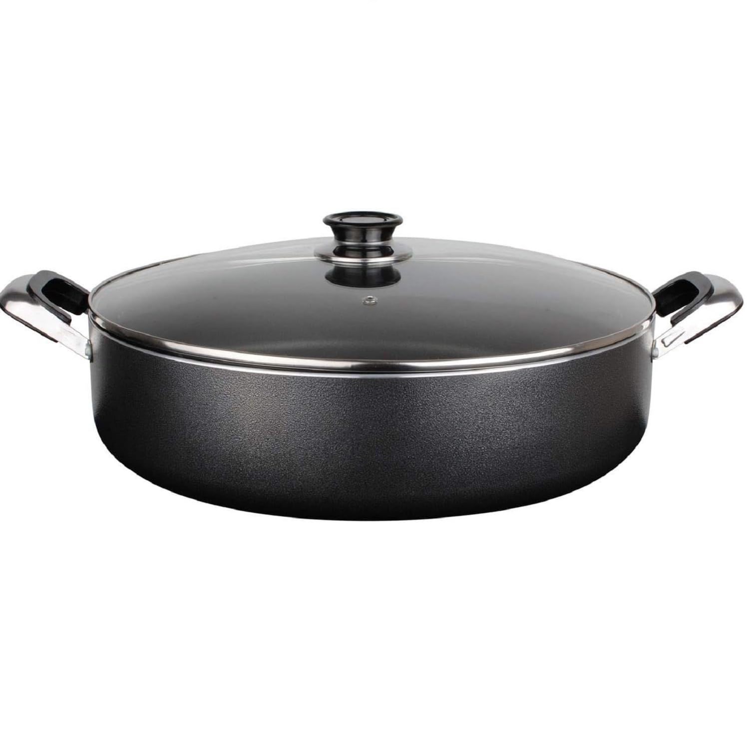 Aramco Alpine Gourmet Aluminum Non-Stick Coating Medium Cooking Pot, 5.5 Quart, Gray