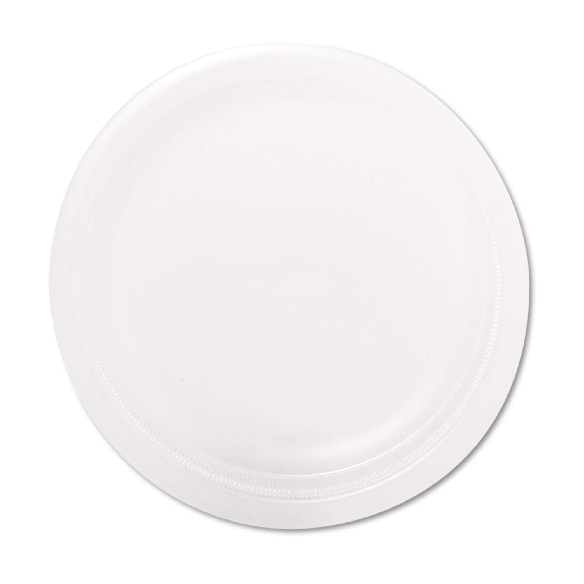 Dart Quiet Classic 9'' Laminated Foam Plates - White - Foam Body - 125 / Pack