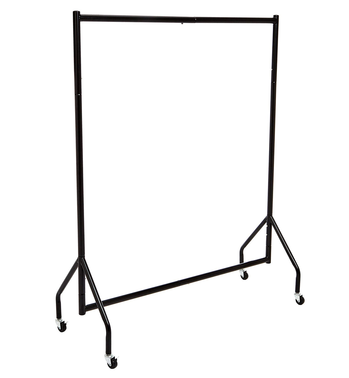 Amazon Basics Heavy Duty Rolling Garment Rack, Hanging Clothes Organizer Rail For Display And Storage, 121 X 152 M - Black