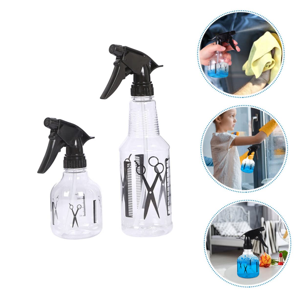 Foytoki 2Pcs Hair Spray Bottle Water Spray Bottle For Hair Fine Mist Spray Bottle For Hair Barbers Water Sprayer Watering Pot Sp