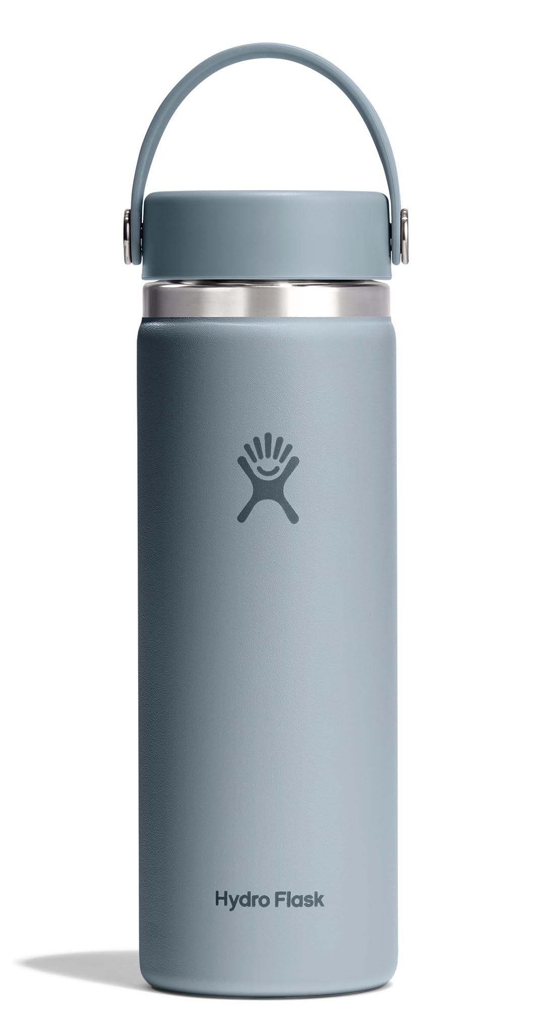 Hydro Flask Water Bottle - Insulated Stainless Steel - Wide Mouth Flex Lid, Non Spill, Leakproof and Refillable in 20 Oz Shale G