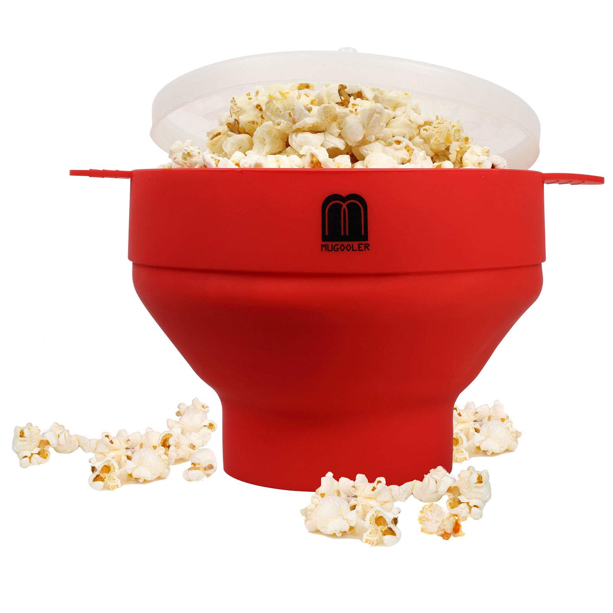 Mmugooler Original Microwave Popcorn Popper Silicone Popcorn Maker, Collapsible Bowl With Lid, Without Bpa And Dishwasher Safe,