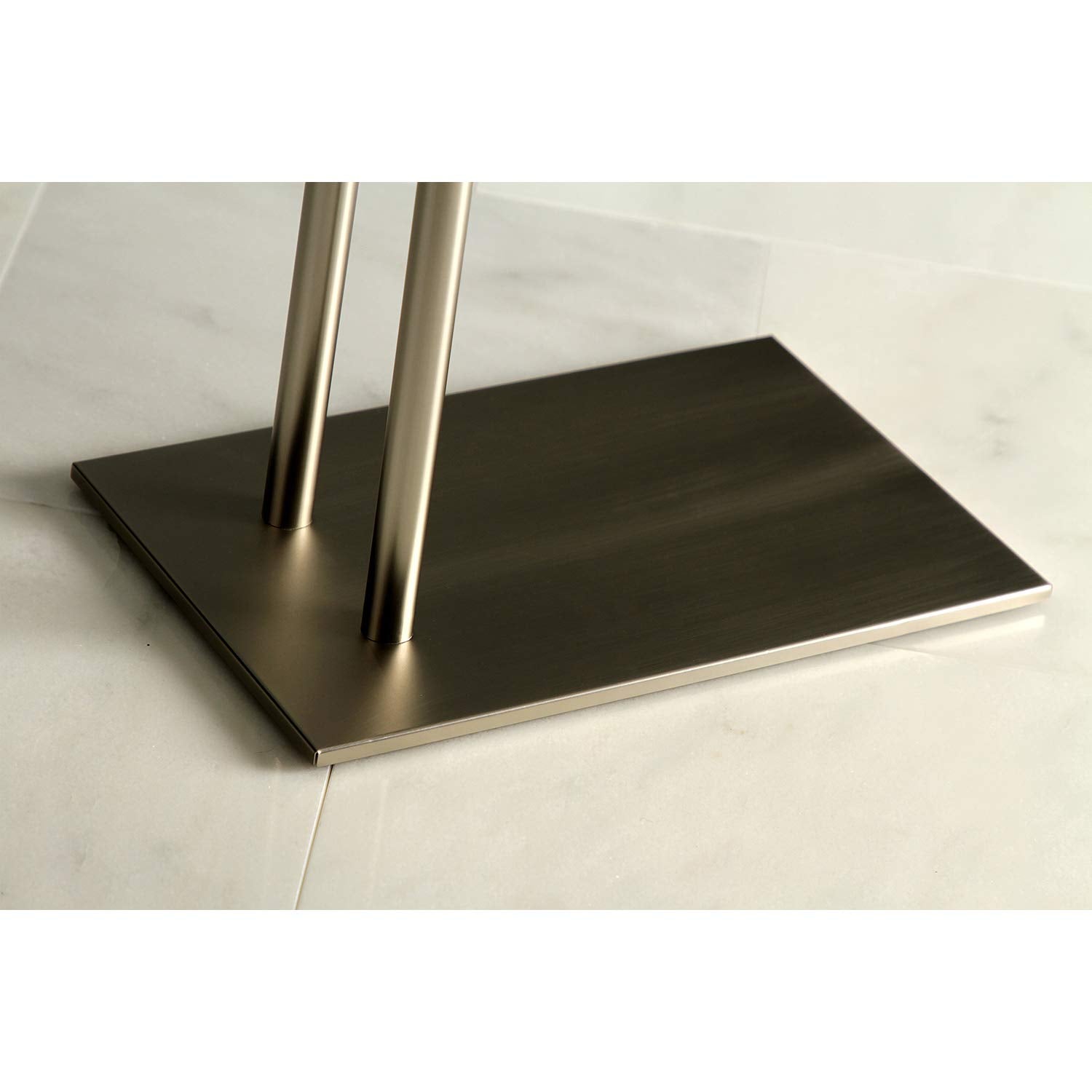 Kingston Brass Scc8328 Freestanding Towel Rack, 31.75 X 15.88 X 7.88, Brushed Nickel