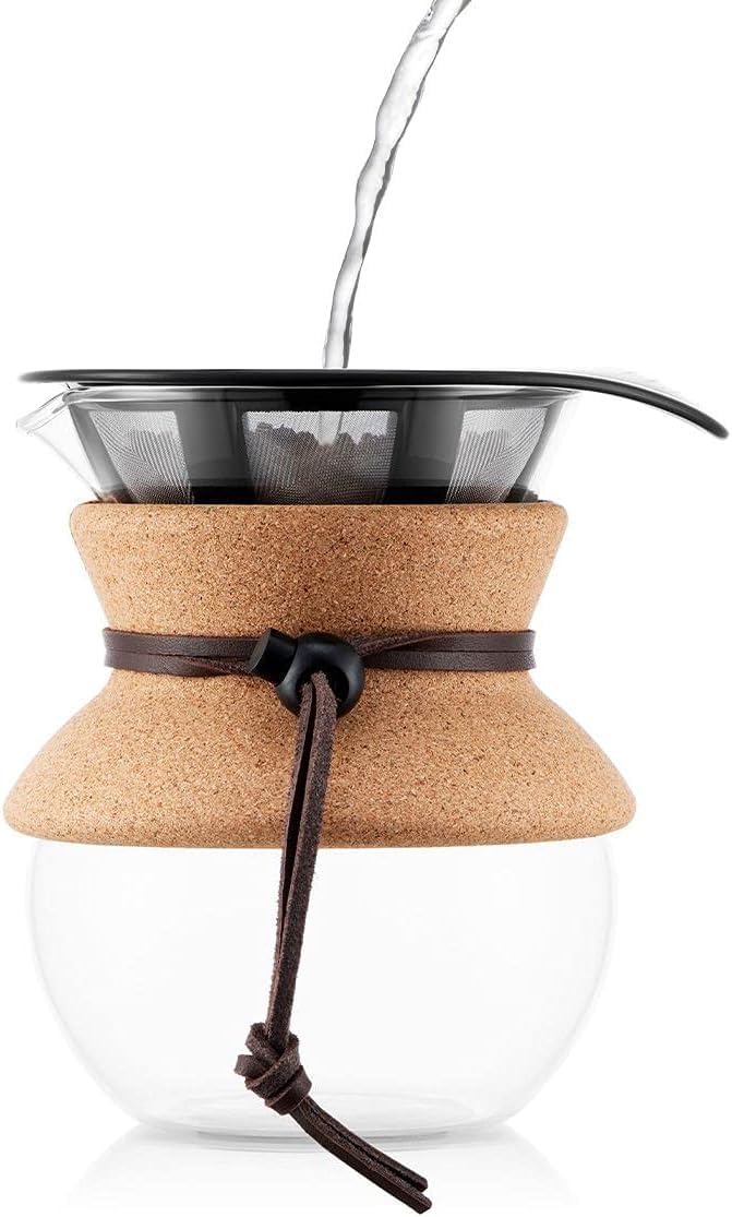 Bodum Pour Over Coffee Maker, 17 Oz, Cork