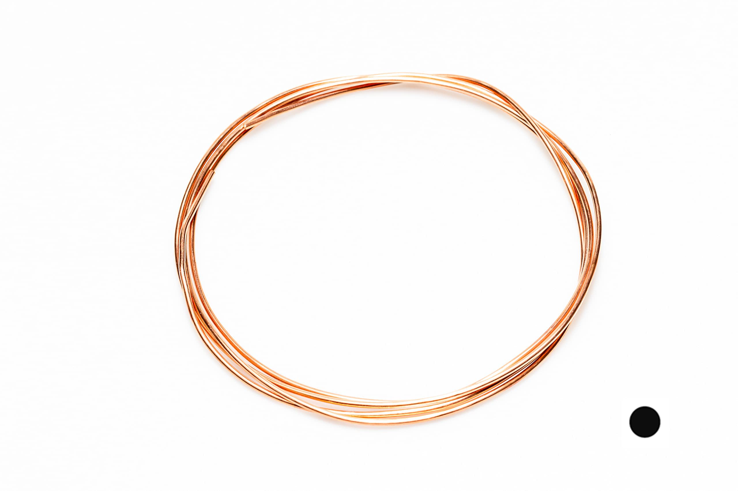 18 Gauge, 999 Pure Copper Wire (Round) Dead Soft Cda 110 Made In Usa - 5Ft By Craft Wire