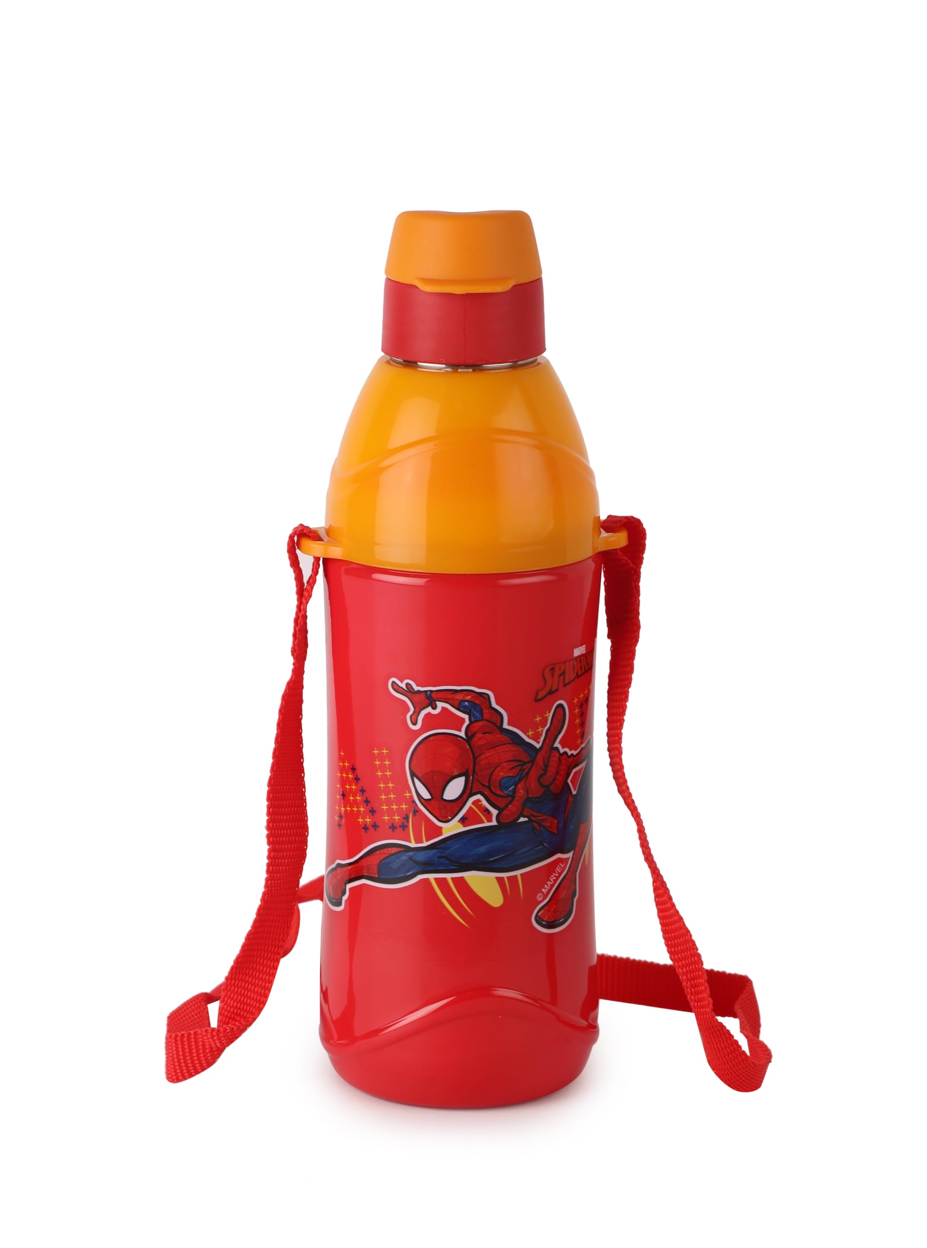 Cello Puro SteelX Kids Zee 900 Inner Steel Cartoon Design Water Bottle 700 Ml, Red | Isi Certified, Pu Insulated, Bpa Free Kids