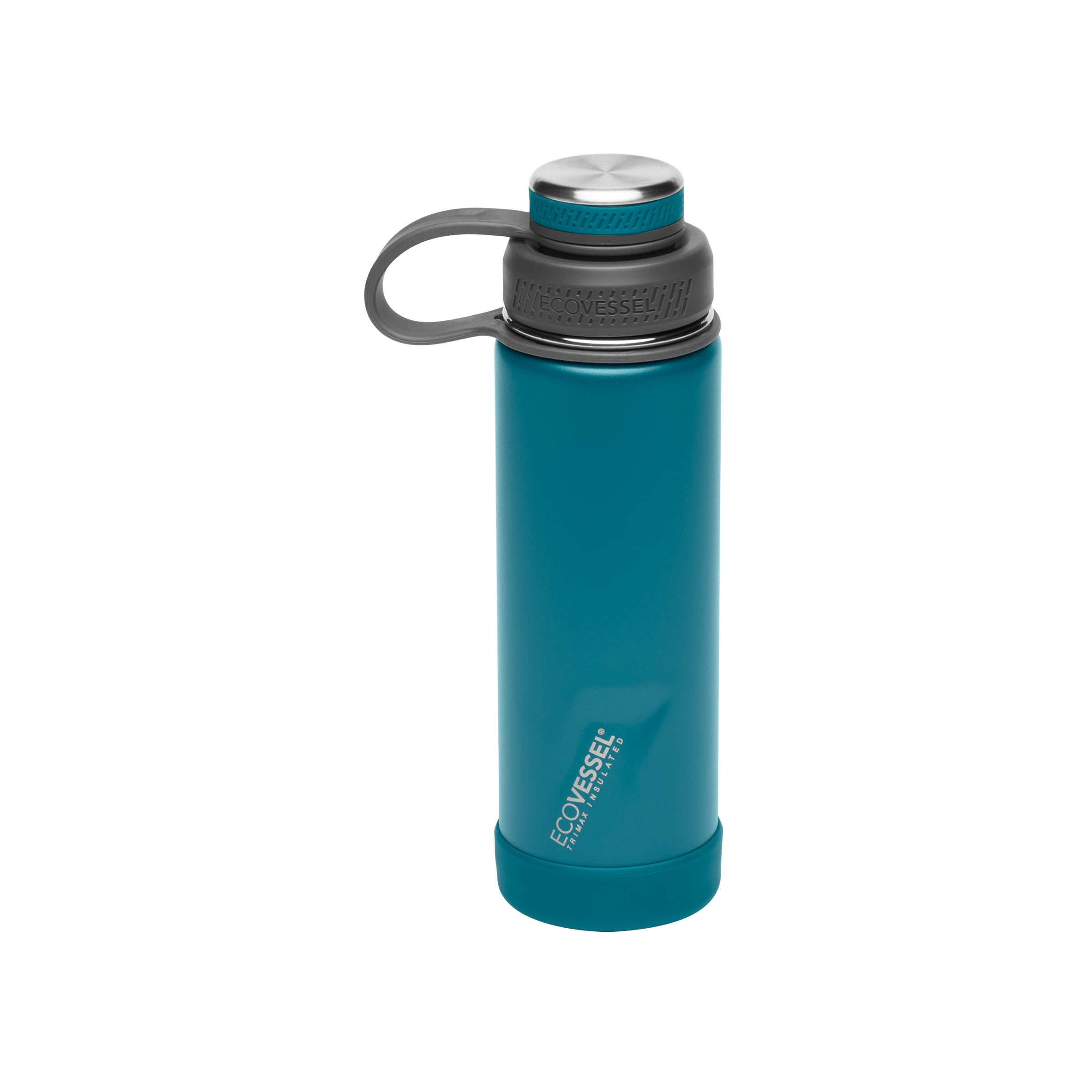 Ecovessel Stainless Steel Water Bottle With Insulated Dual Lid, Insulated Water Bottle With Strainer And Silicone Bottle Bumper,