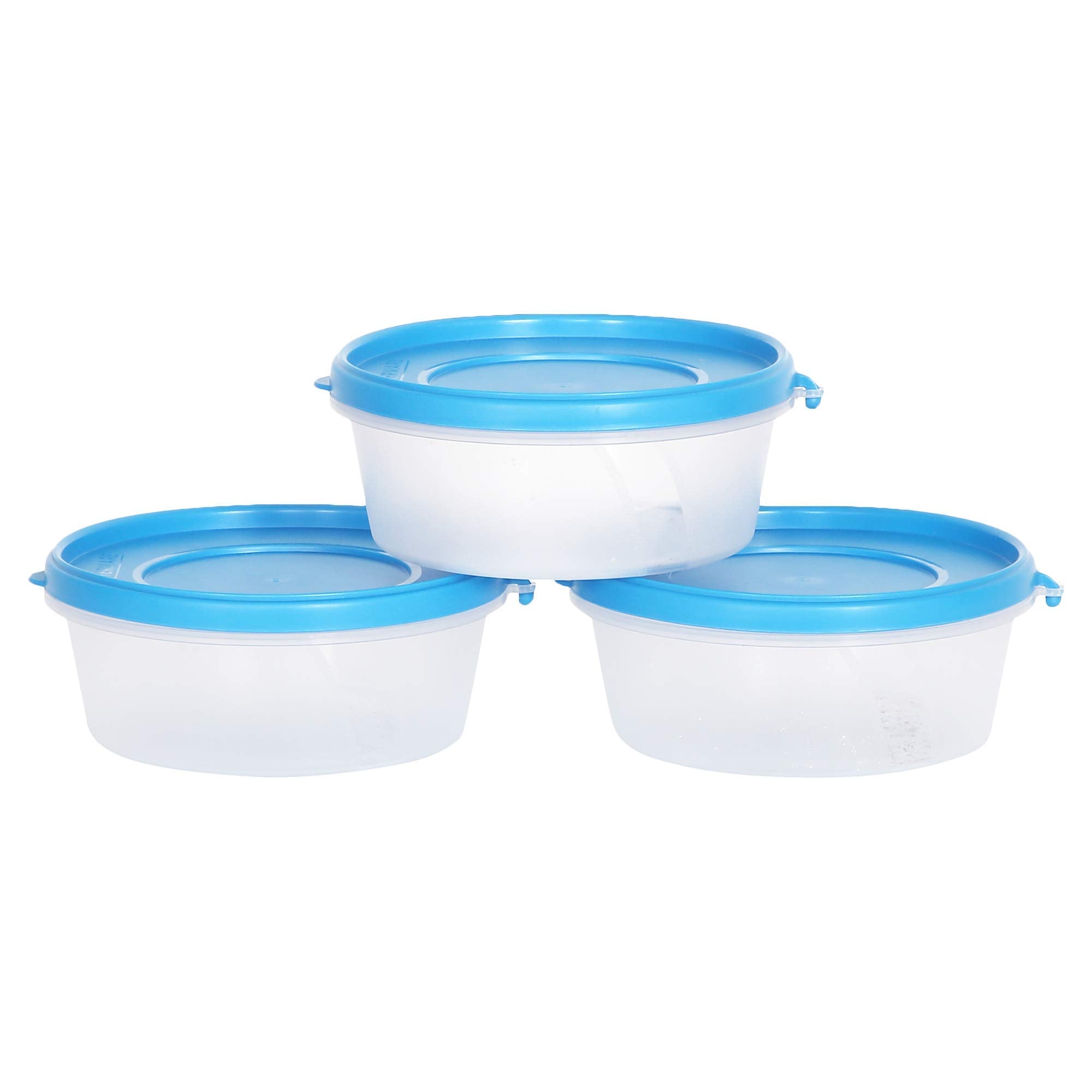Cutting Edge Nesterware 500Ml Stackable Food Container (Set Of 3, Blue)
