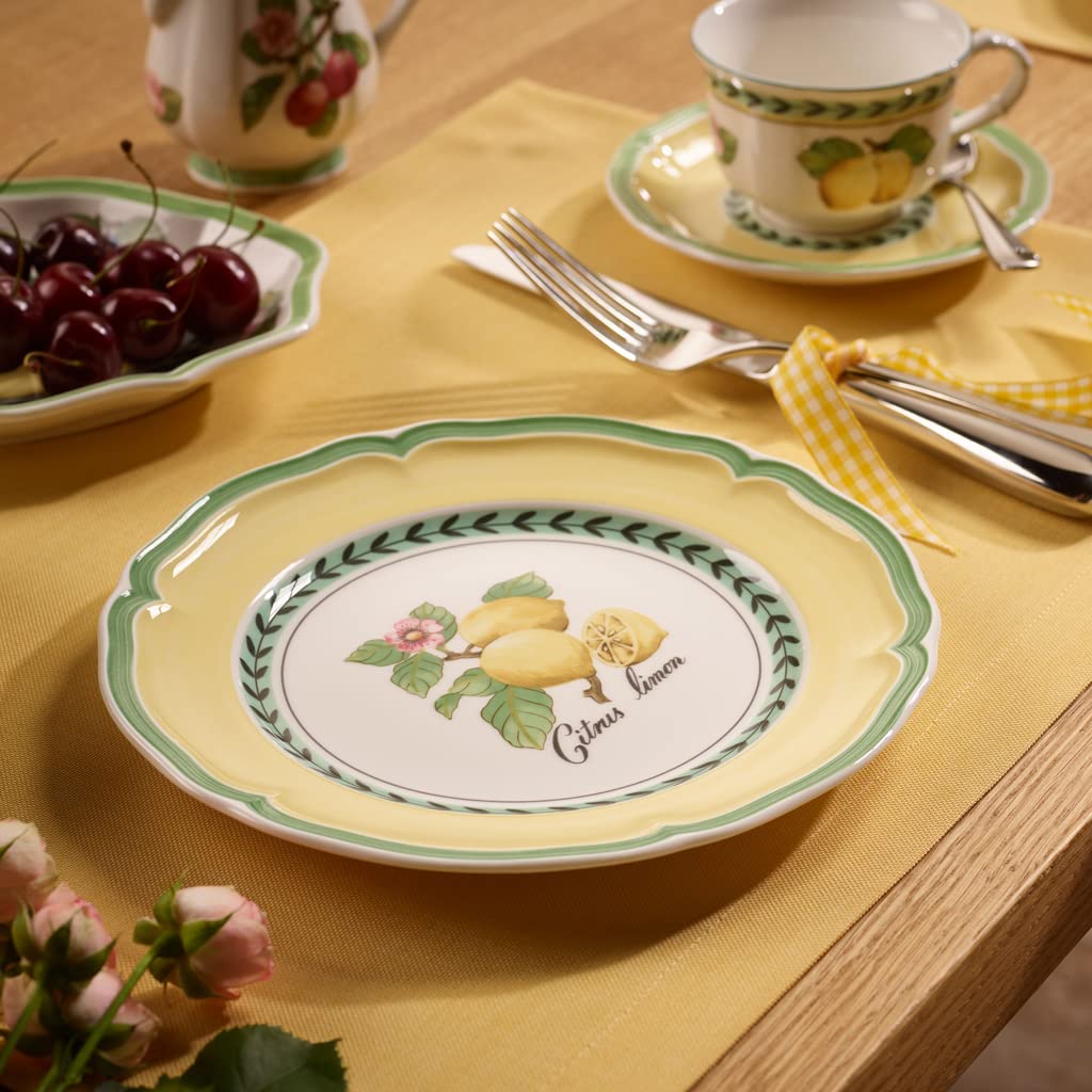 Villeroy & Boch French Garden Salad Plate, 8.25 In, Valence Lemon