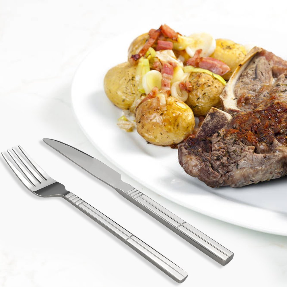 Saedy 80 Piece Stainless Steel Silverware Set, Service For 16