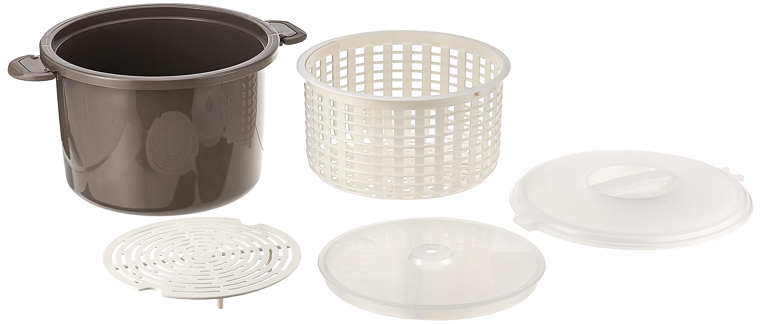 Prep Solutions 17 Piece Set Microwaveable Rice And Pasta Cooker With 12 Cup Capacity And Locking Lid Great For Rice, Pasta, And