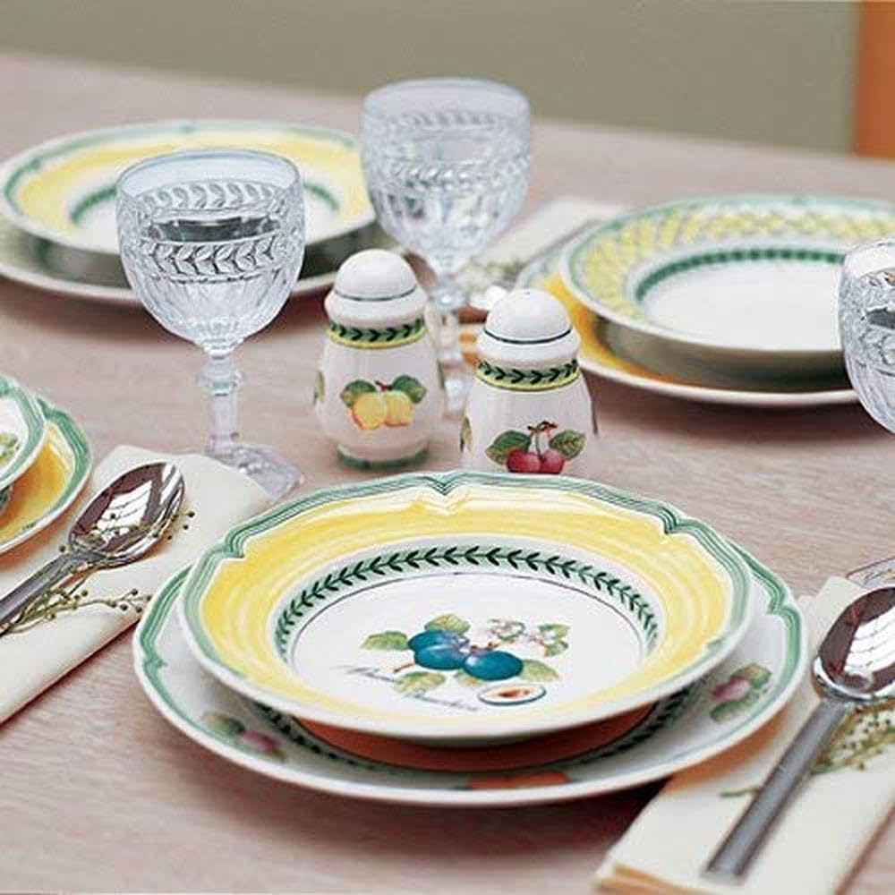 Villeroy & Boch French Garden Fleurence Pickle Dish/Gravy Stand, 9.5 In, Premium Porcelain, White/Multicolored