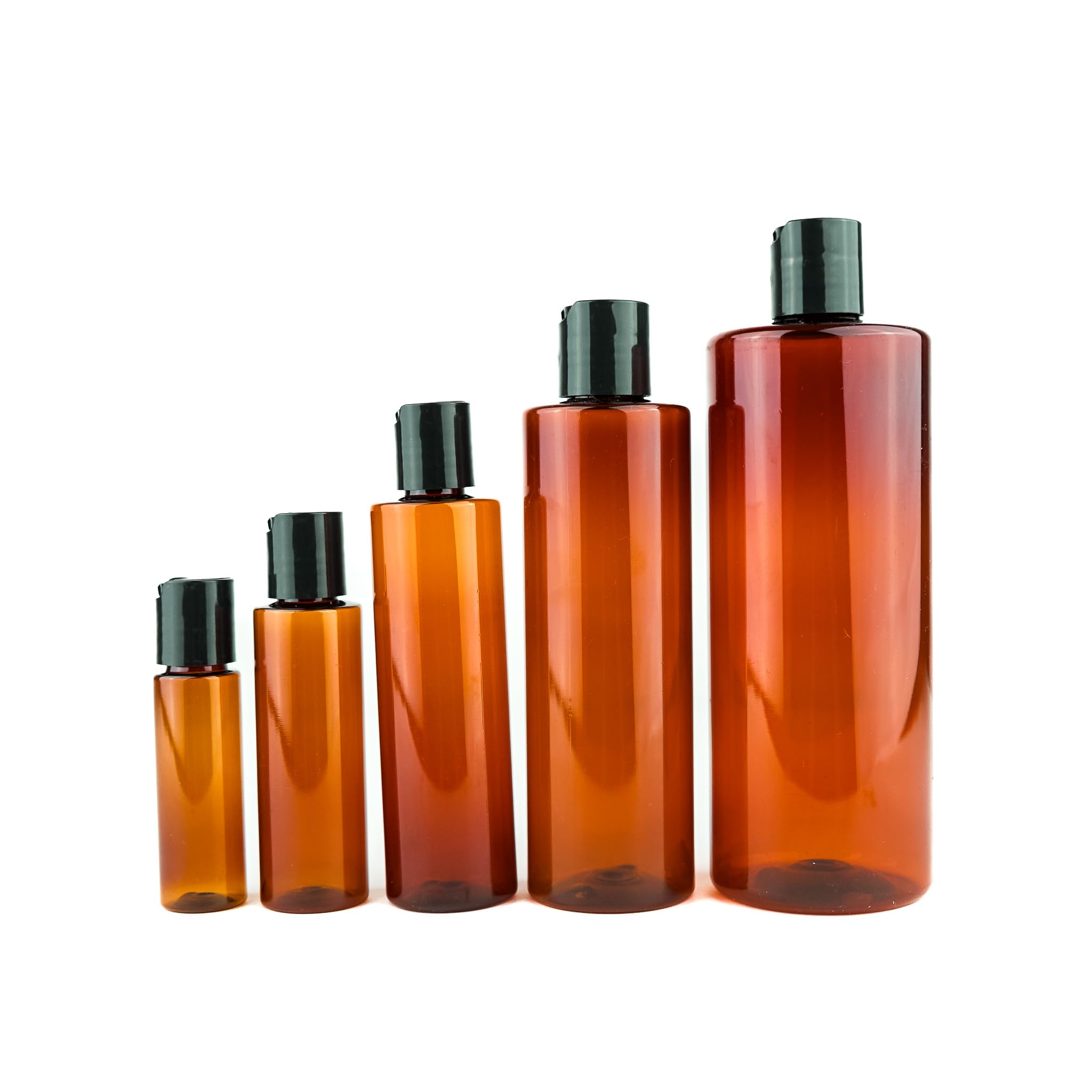 Nature Packaged Plastic Amber Bottles (Pack Of 12) - 1Oz Amber Plastic Bottle With Screw Caps; Used As Reusable Shampoo Bottles,