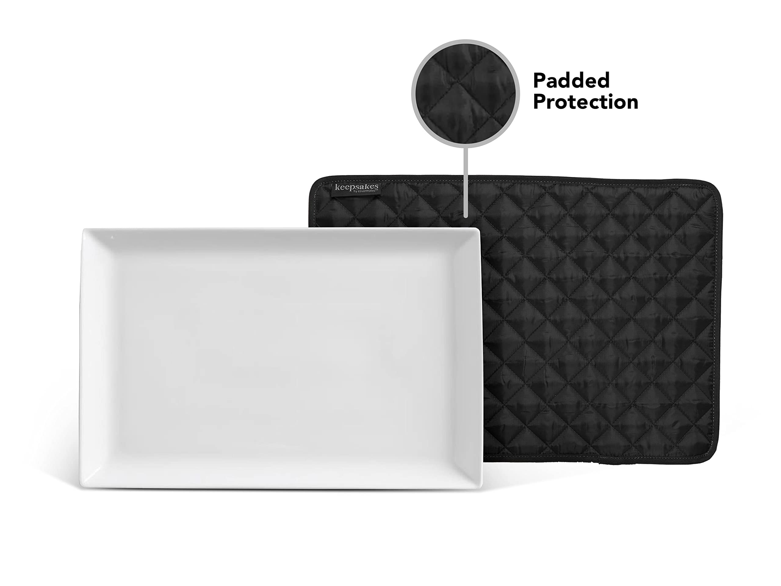 Covermates Keepsakes - Quilted Divider Set - Set of 4 - Scratch & Breakage Protection - Stain Resistant - Machine Washable - Chi
