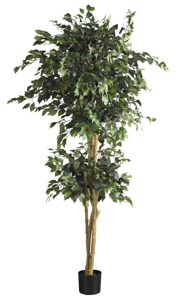 Nearly Natural 5268 Double Ball Ficus Silk Tree, 6-Feet, Green