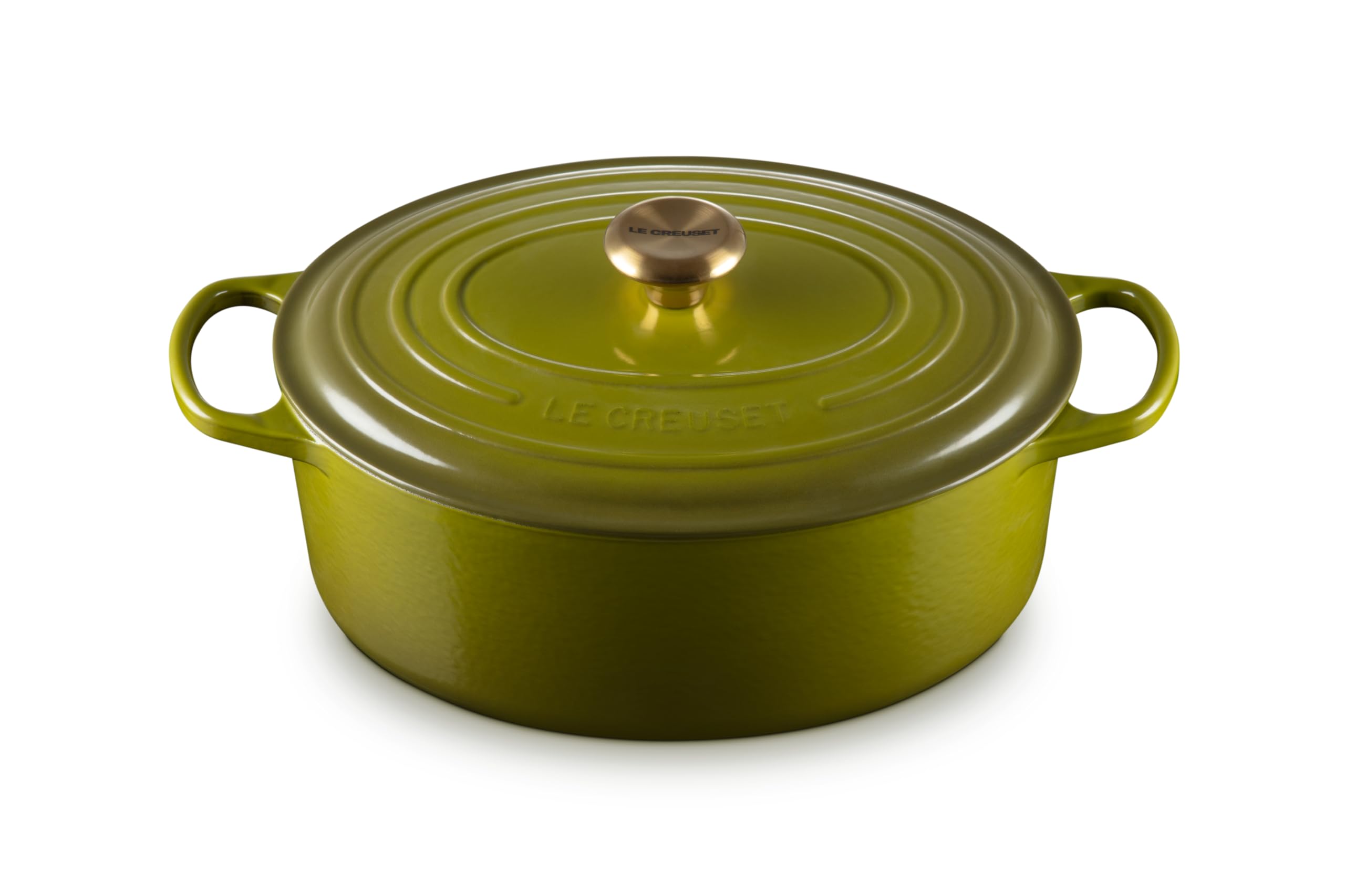 Le Creuset Enameled Cast Iron Signature Oval Dutch Oven, 6.75 Qt., Olive