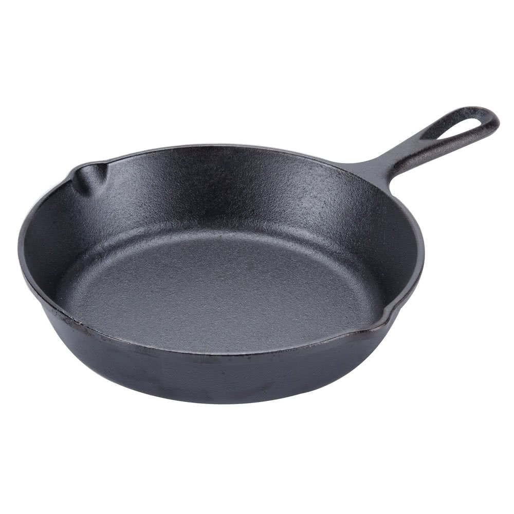 Pre-Seasoned Cast Iron Skillet By Royal Industries, 6-1/2'' Diam, Black, Commercial Grade