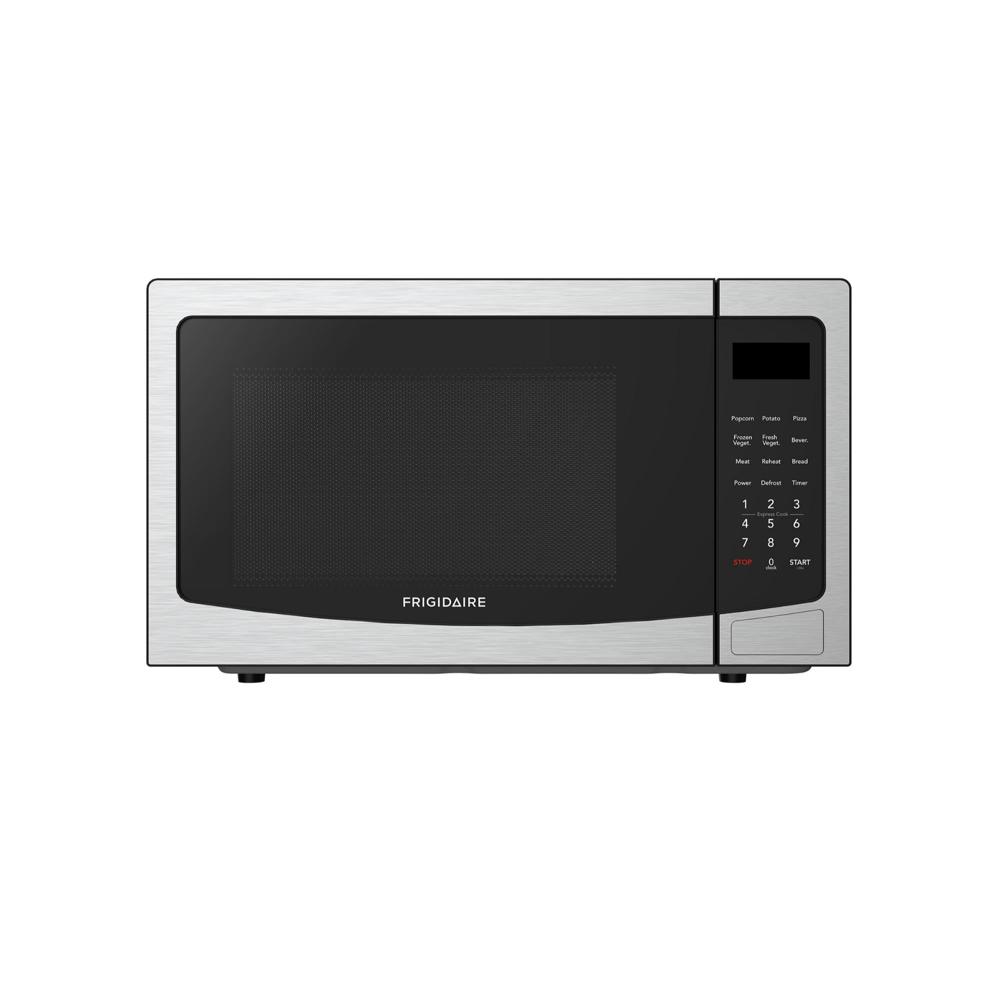 FRIGIDAIRE 1.1 Cu Ft Stainless Steel Countertop Microwave Oven, Multi Function, Programmable, 1000W, residential kitchen, Stainl