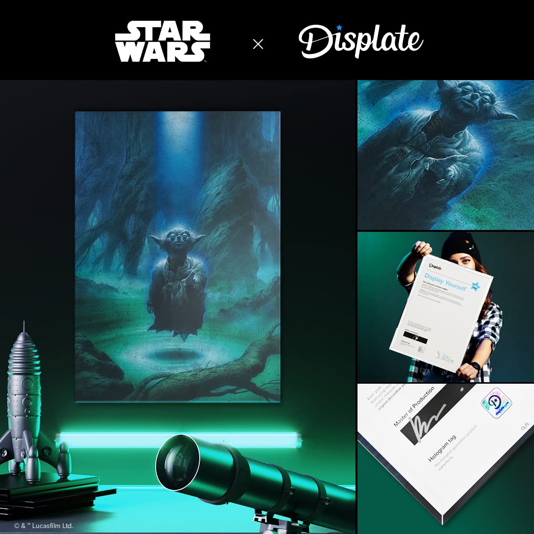 Displate - Metal Poster - Star Wars - Mandalorian Season 2 Trailer Art - Mandalorian Season 2 Poster - Size M - 17.7X12.6 Inch (