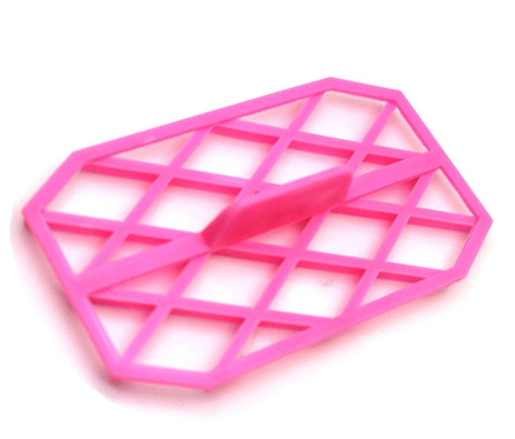 Wjsyshop Rhombus Diamond Shape Fondant Cake Mould Embosser Embossing Cutter Mold Stamp