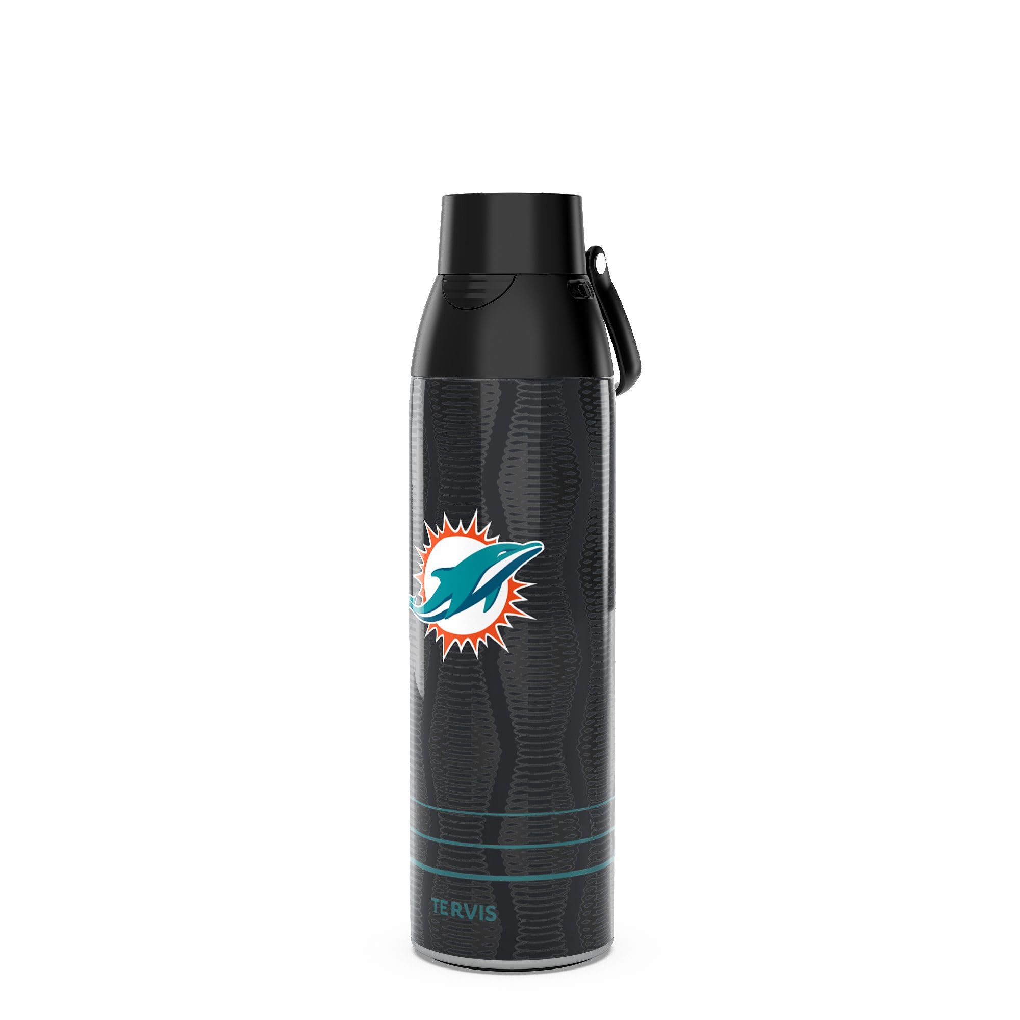 Tervis Venture Water Bottle NFL Miami Dolphins - Full Speed Triple Insulated Tumbler Travel Cup Keeps Drinks Cold & Hot, 26oz, S