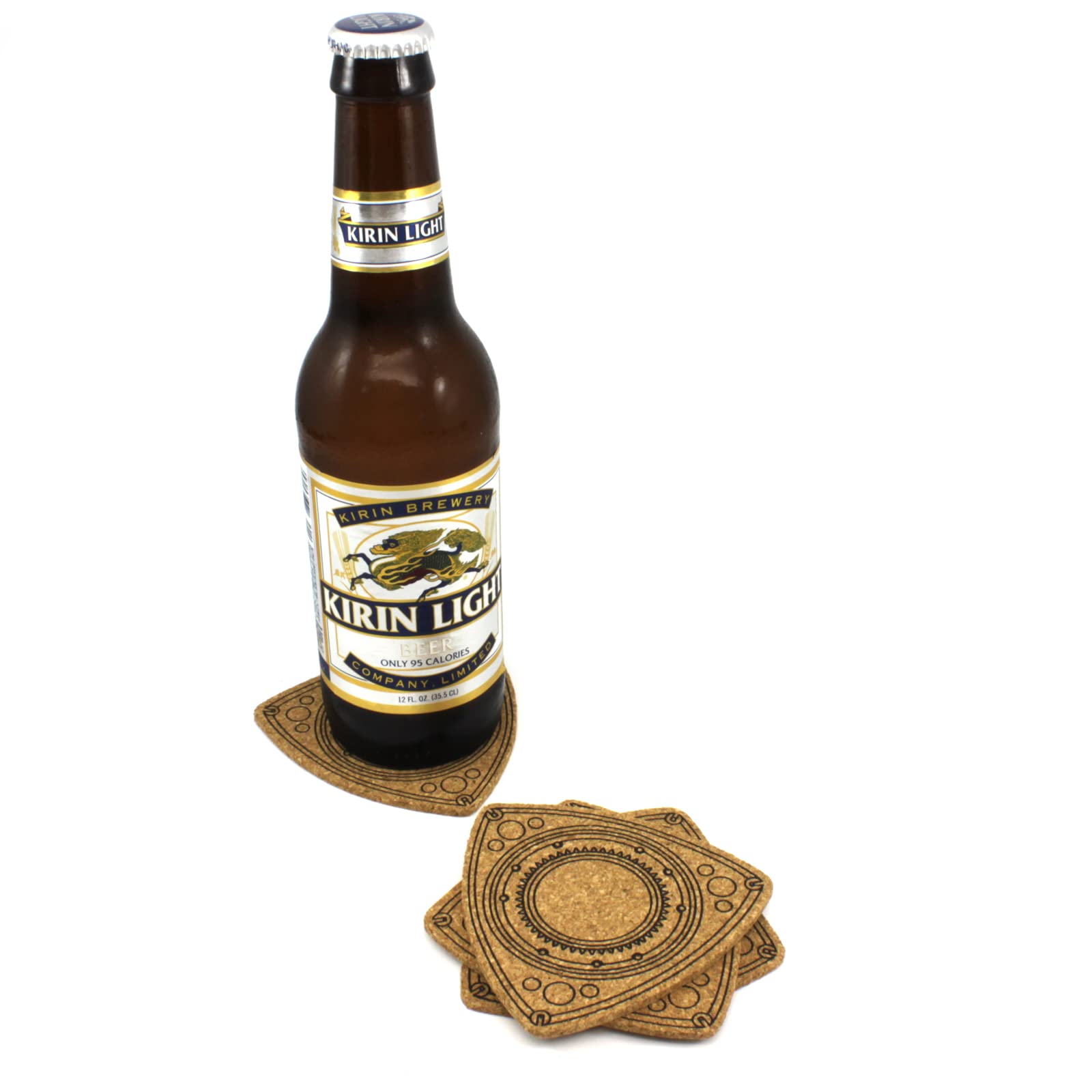 Rotor Shaped Beverage Coasters 4Pcs Set - By Rotary13B1