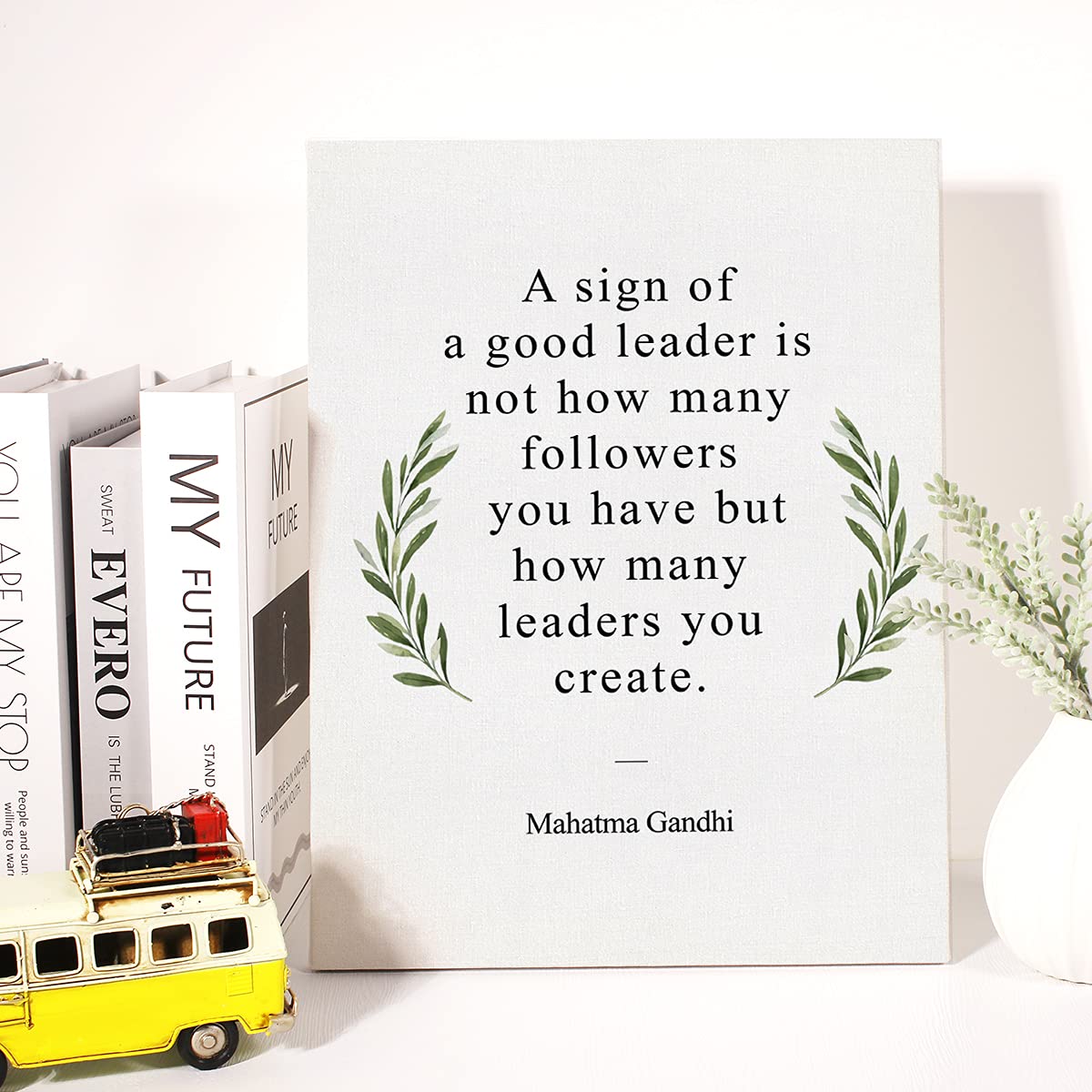 Inspirational Mentor Canvas Wall Art Motivational A Sign Of A Good Leader Quote Canvas Print Positive Boss Leader Painting Offic