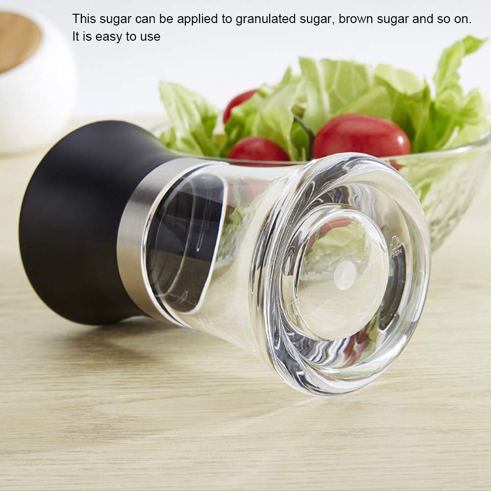 Sugar Dispenser & Shaker For Coffee Cereal Tea Baking With Pouring Spout And Lid For Easy Spoon Measuring Pour 100Ml Glass Jar C