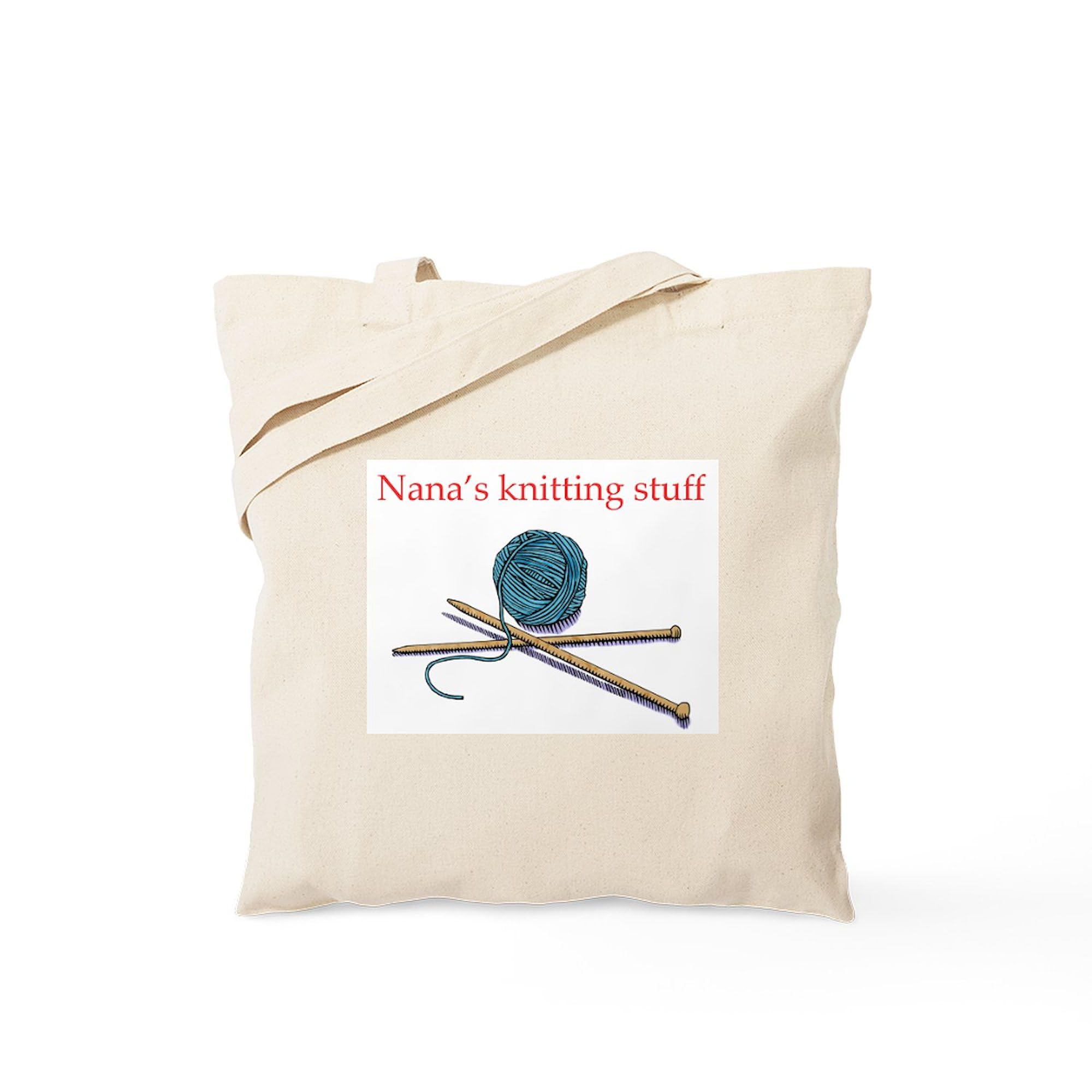 Cafepress Nana'S Knitting Tote Bag Natural Canvas Tote Bag, Reusable Shopping Bag