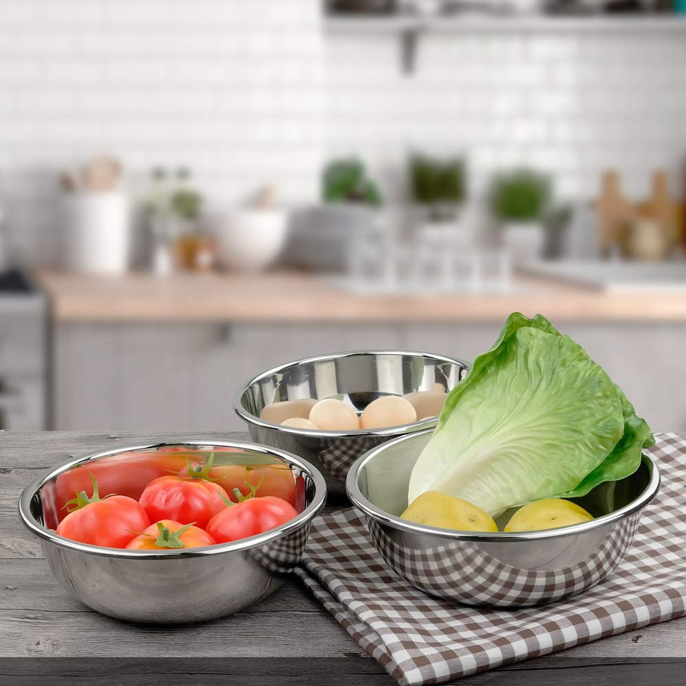 Doryh 18/10 Stainless Steel Mixing Bowls, Nesting Bowls For Meal Prep, Serving, Baking, Set Of 4