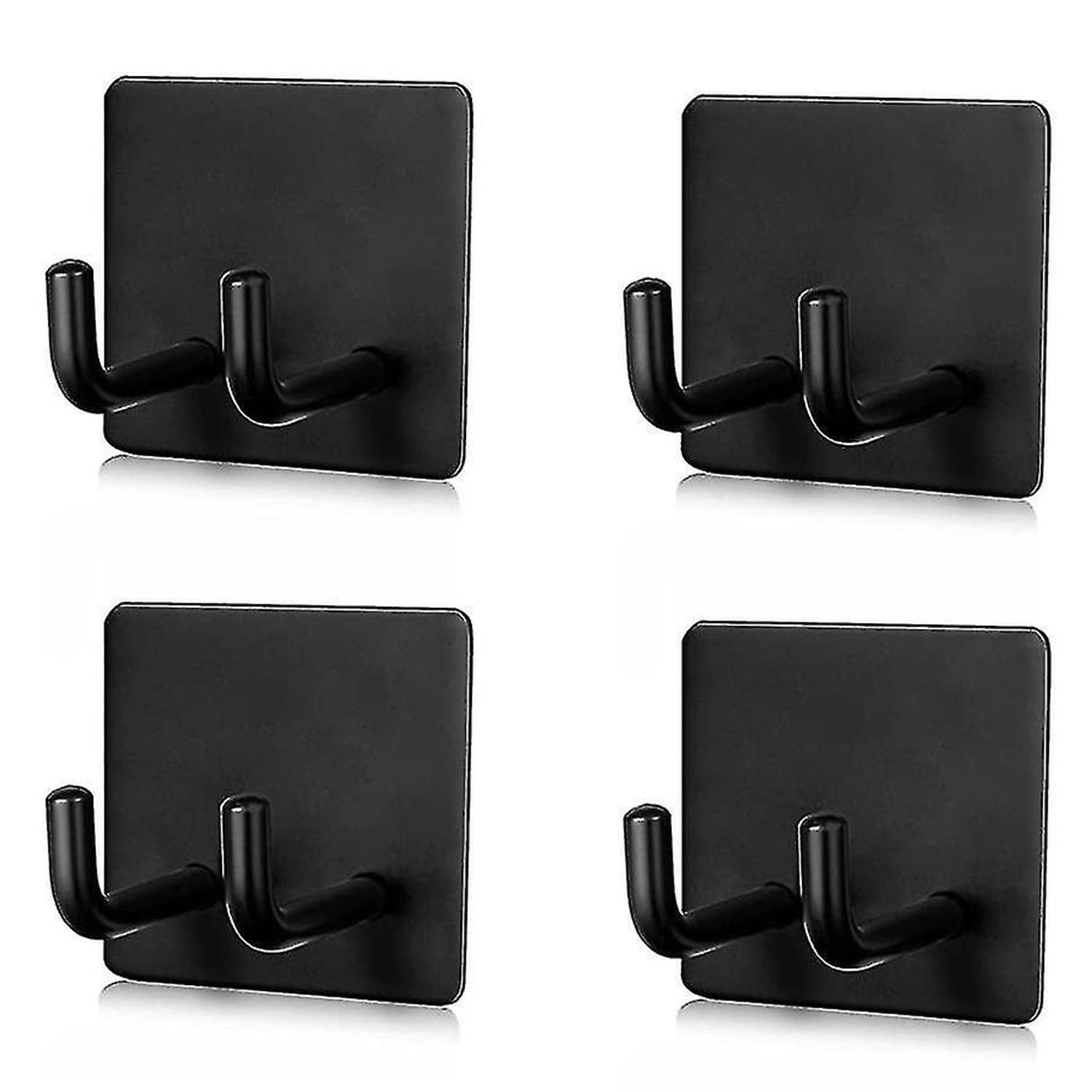 Jialto 4 Pcs SelfAdhesive Stainless Steel Hooks: HeavyDuty Wall Hangings, Waterproof & DrillFree  Strong Towel, Coat, And Ki