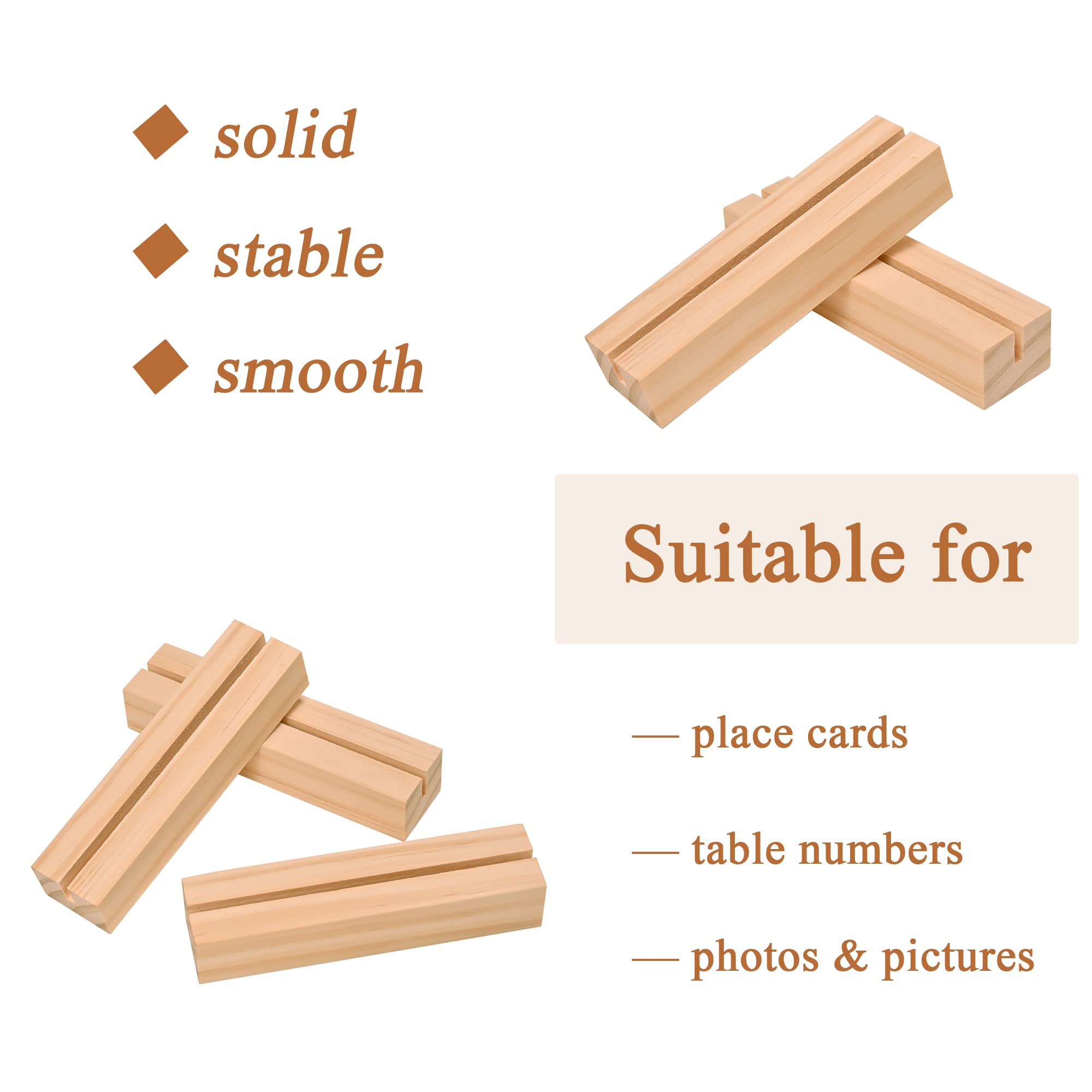 Willowdale 6Pcs Wedding Place Card Holders For Table, Acrylic Table Numbers Holders For Wedding Reception, Table Number Holders