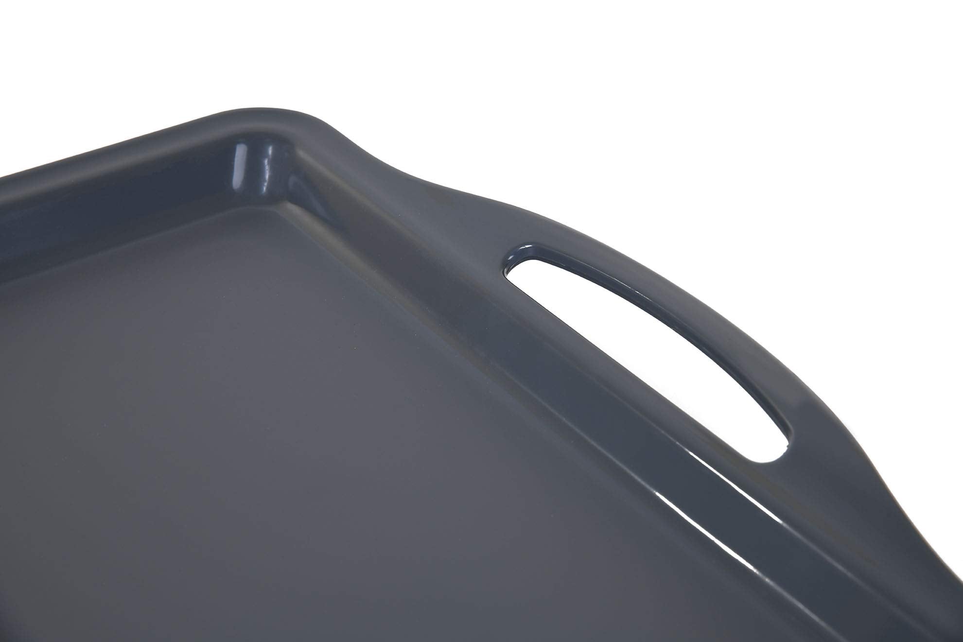 Mintra Home Durable Serving Tray (6Pk, Dark Grey)