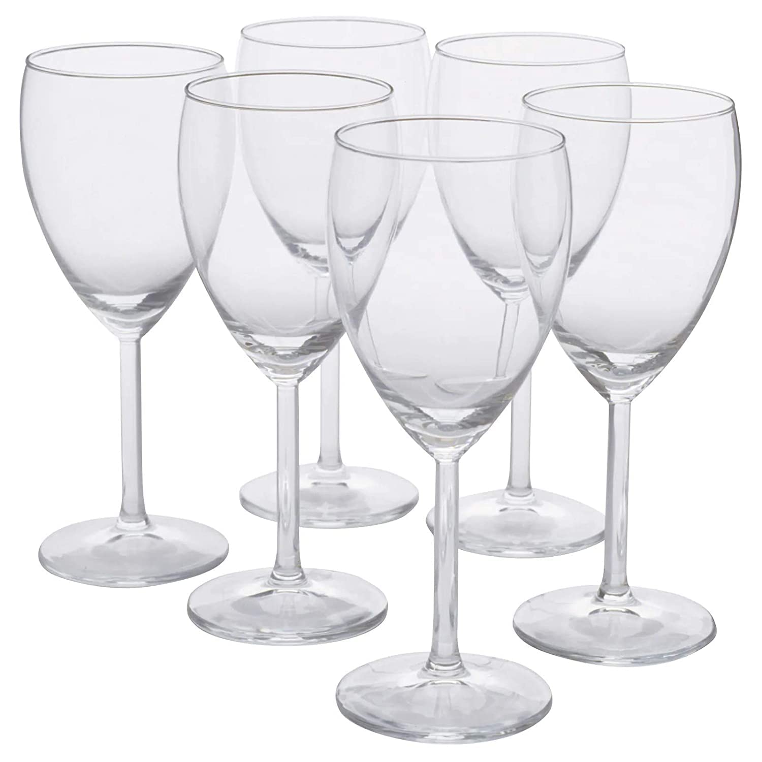 Ikea 123 Svalka White Wine, Clear Glass, H:7'' (X6), 6 Count (Pack Of 1)