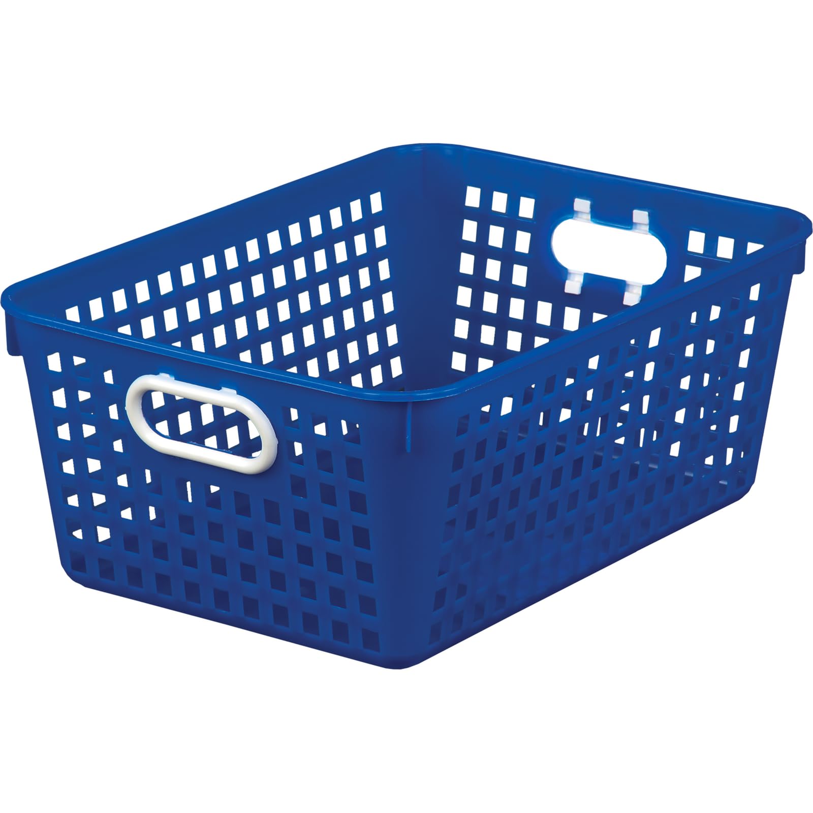 Really Good Stuff Large Plastic Book Baskets, 13'' By 10'' By 5'' - 12 Pack, Blue | Classroom Library Organizer, Toy Storage, Mu