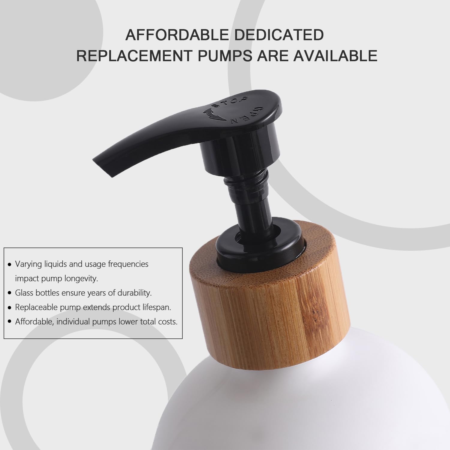 Momeemo Matte Black Glass Soap Dispenser Set - Hand And Dish Soap Dispensers Suitable For Rustic Kitchen Decor (Black)
