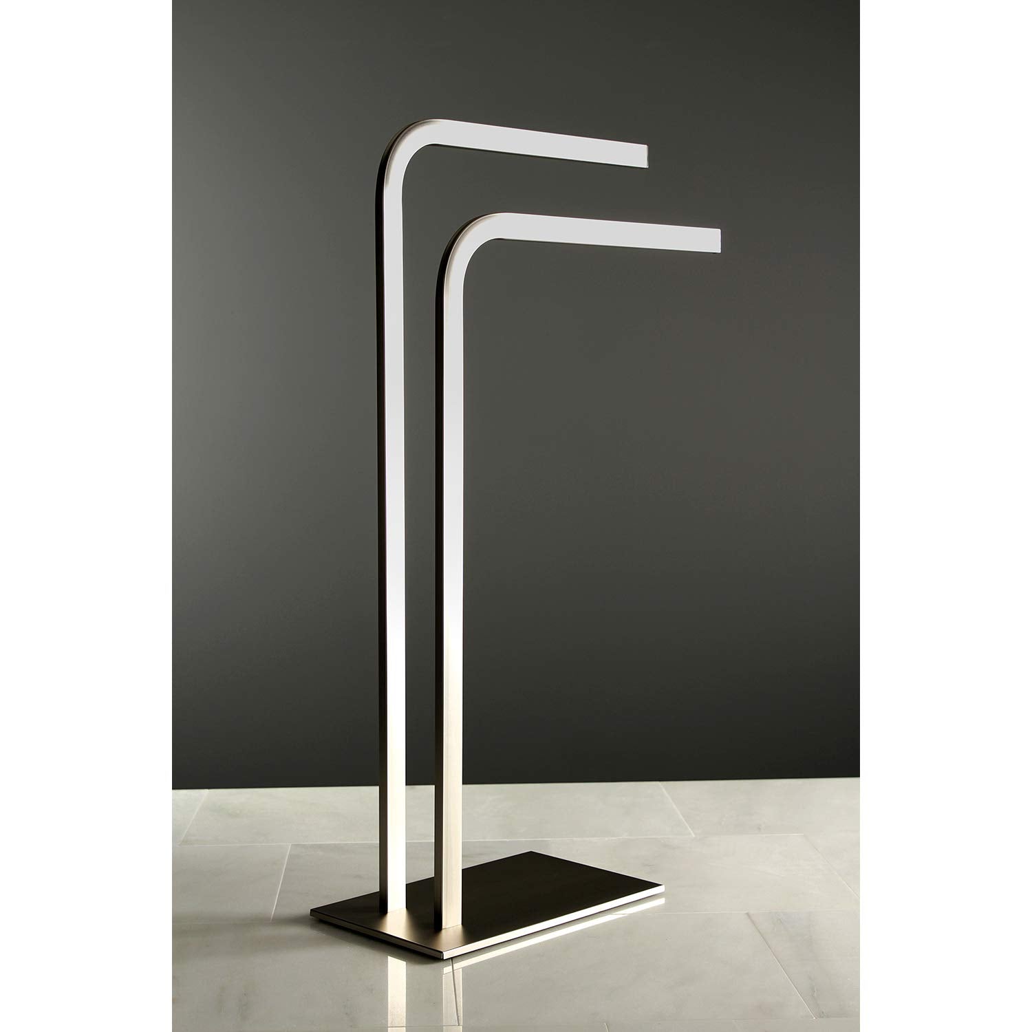 Kingston Brass Scc8008 Edenscape Freestanding Towel-Rack, Brushed Nickel
