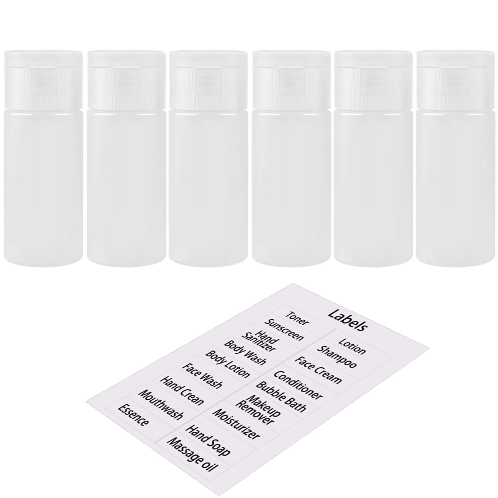 Dnsen Travel Bottles For Toiletries Tsa Approved 1Oz Leakproof Squeezable Plastic Empty Travel Size Bottles Refillable Liquid Co