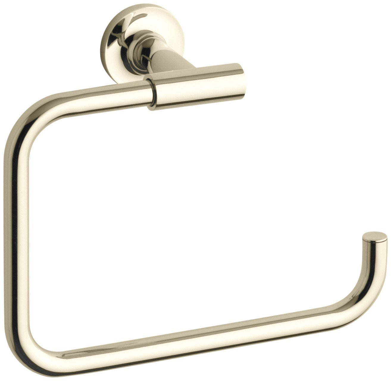 KOHLER K-14441-AF Purist Towel Ring, Vibrant French Gold