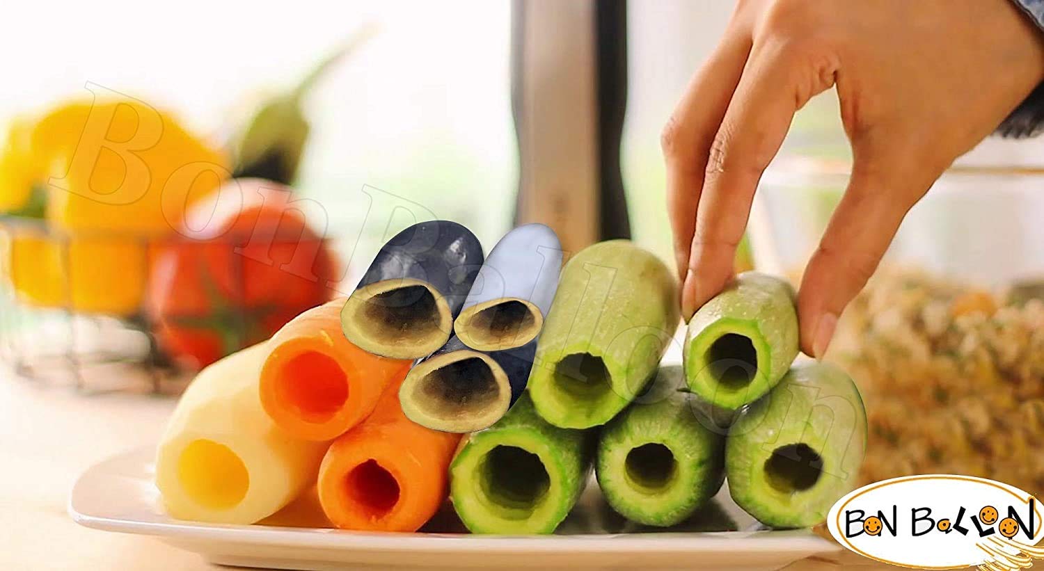 Zucchini Squash Vegetable Corer 2 Pcs Corers Stainless Steel Core Remover Tool Kitchen Stuffed Vegetables Veggies Seed Remover R