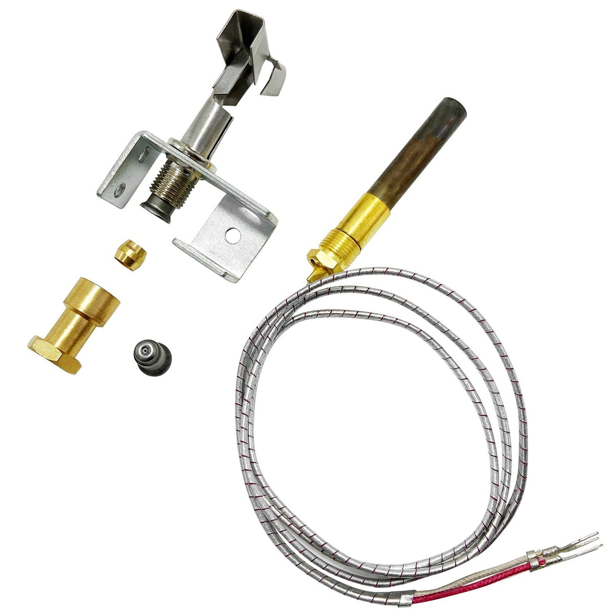 Mcampas Gas Fryer 3 Way Flame Pilot Burner With 750 Millivolt Thermopile Assembly For Gas Floor Deep Fryer - Natural Gas And Lp