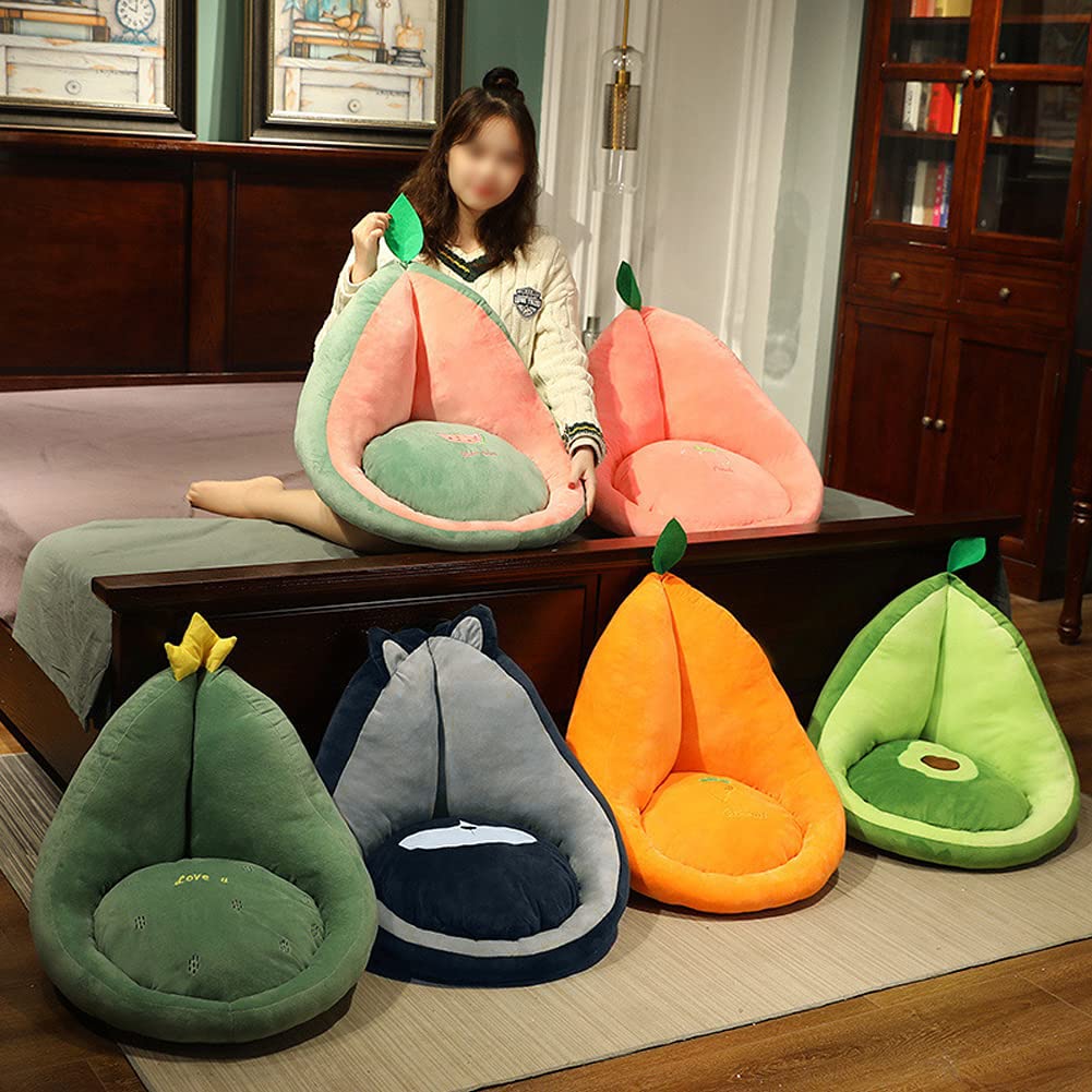 Kelendle Seat Cushion Plush Dog Lazy Sofa Office Chair Cushion Warm Floor Mat Cute Seat Pillow Cozy Floor Cushion With Backrest