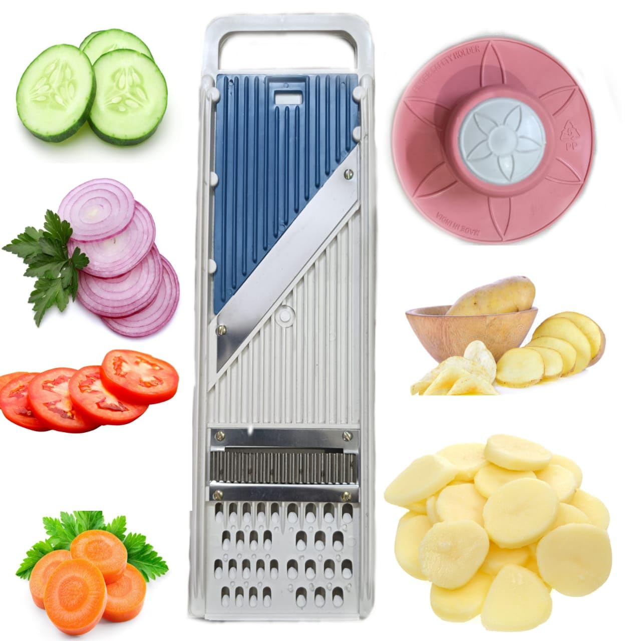 Vegetable Slicer, Chopper Peeler And Grater For Home Kitchen Use, Small
